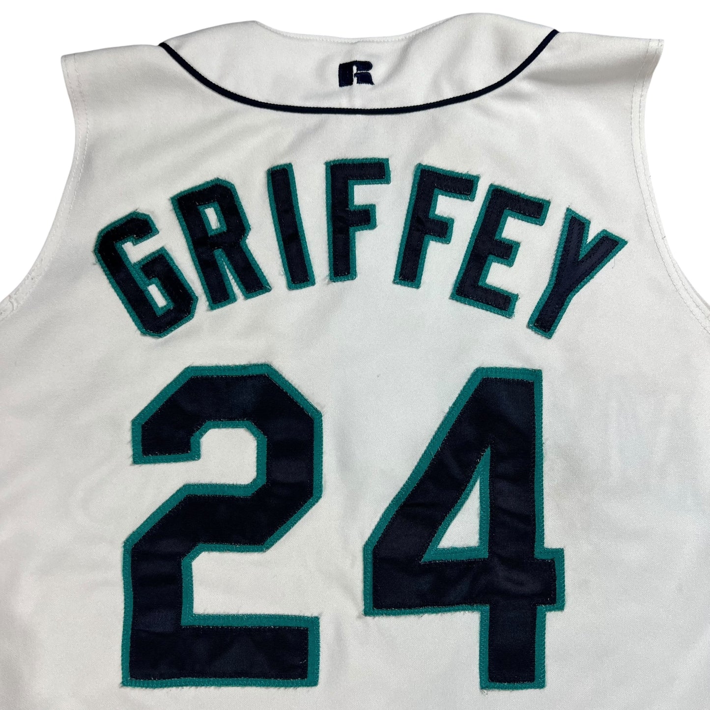Vintage 90s Russell Athletic Diamond Collection Seattle Mariners Ken Griffey Jr. baseball jersey (M)