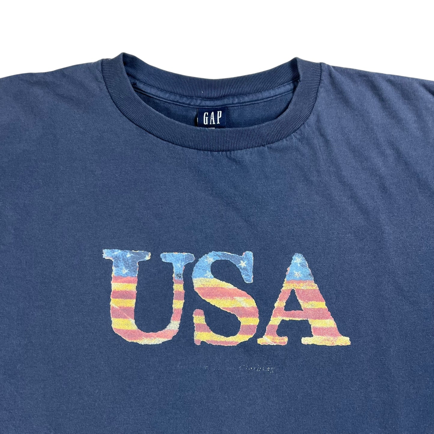 Vintage 90s GAP USA faded navy tee (XXL)
