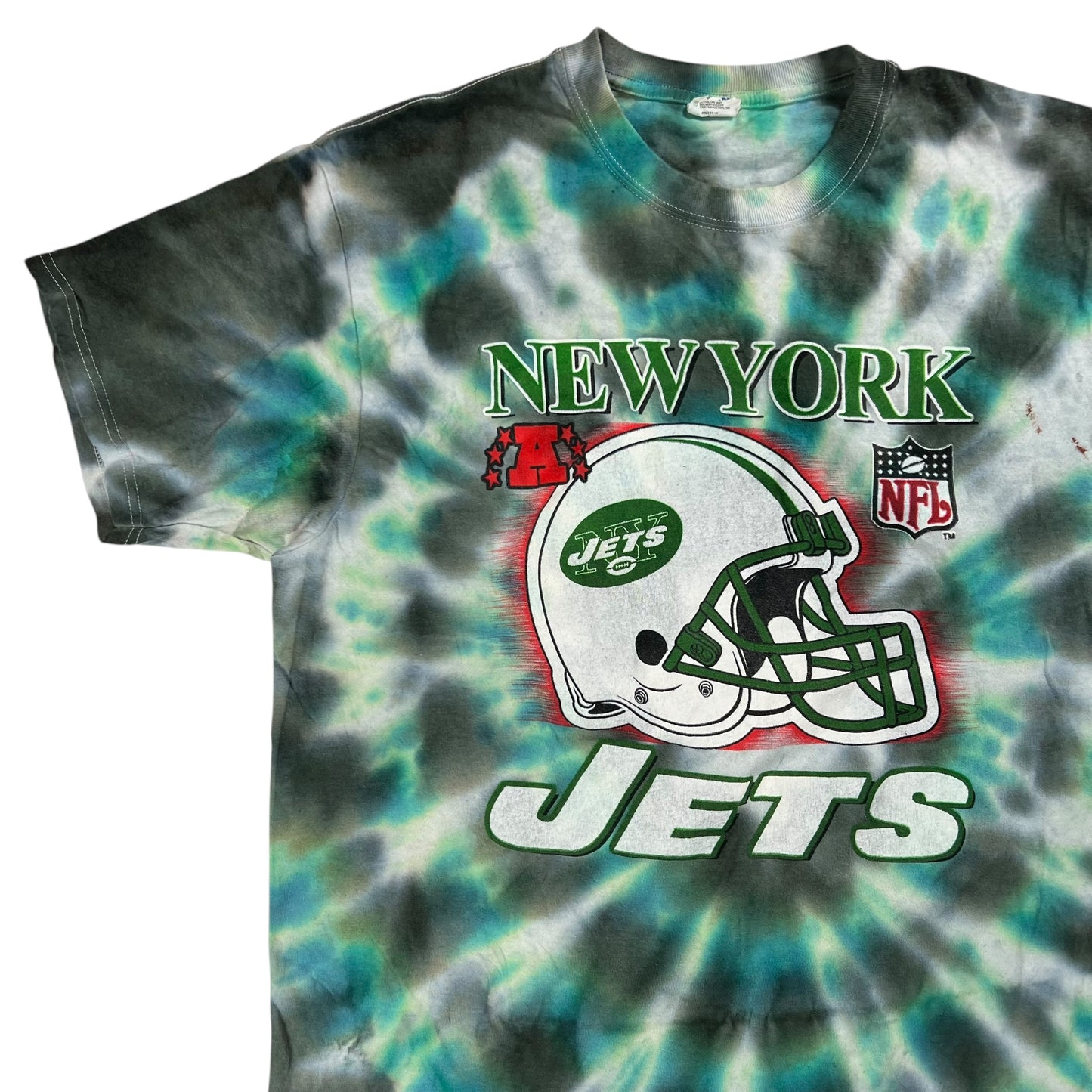 2008 New York Jets roster tie dye tee (XL)