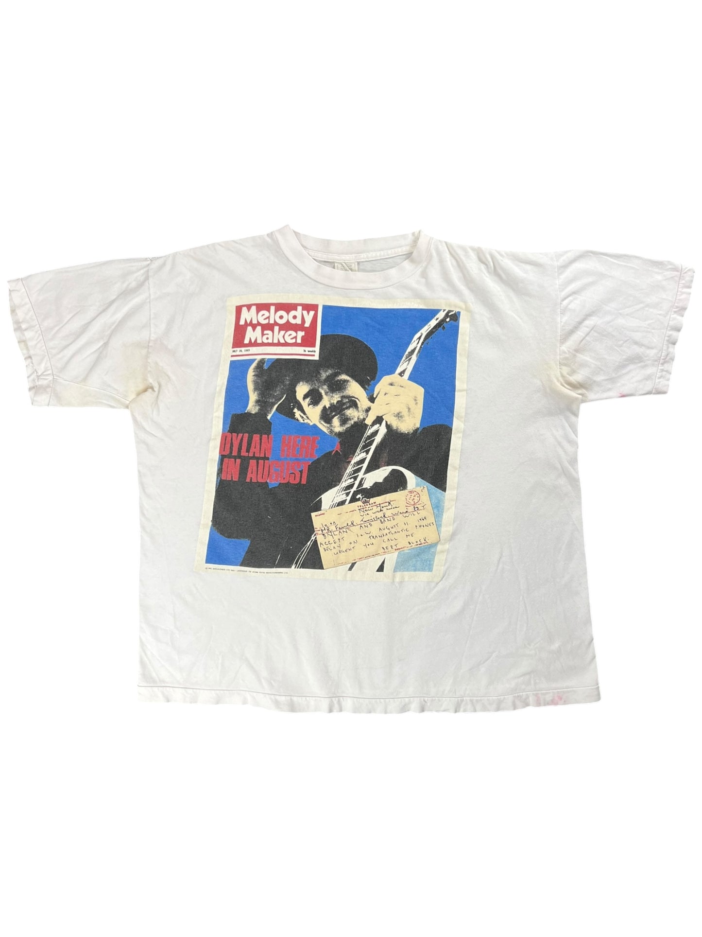 Vintage 1991 Bob Dylan Melody Makers tee (XL)