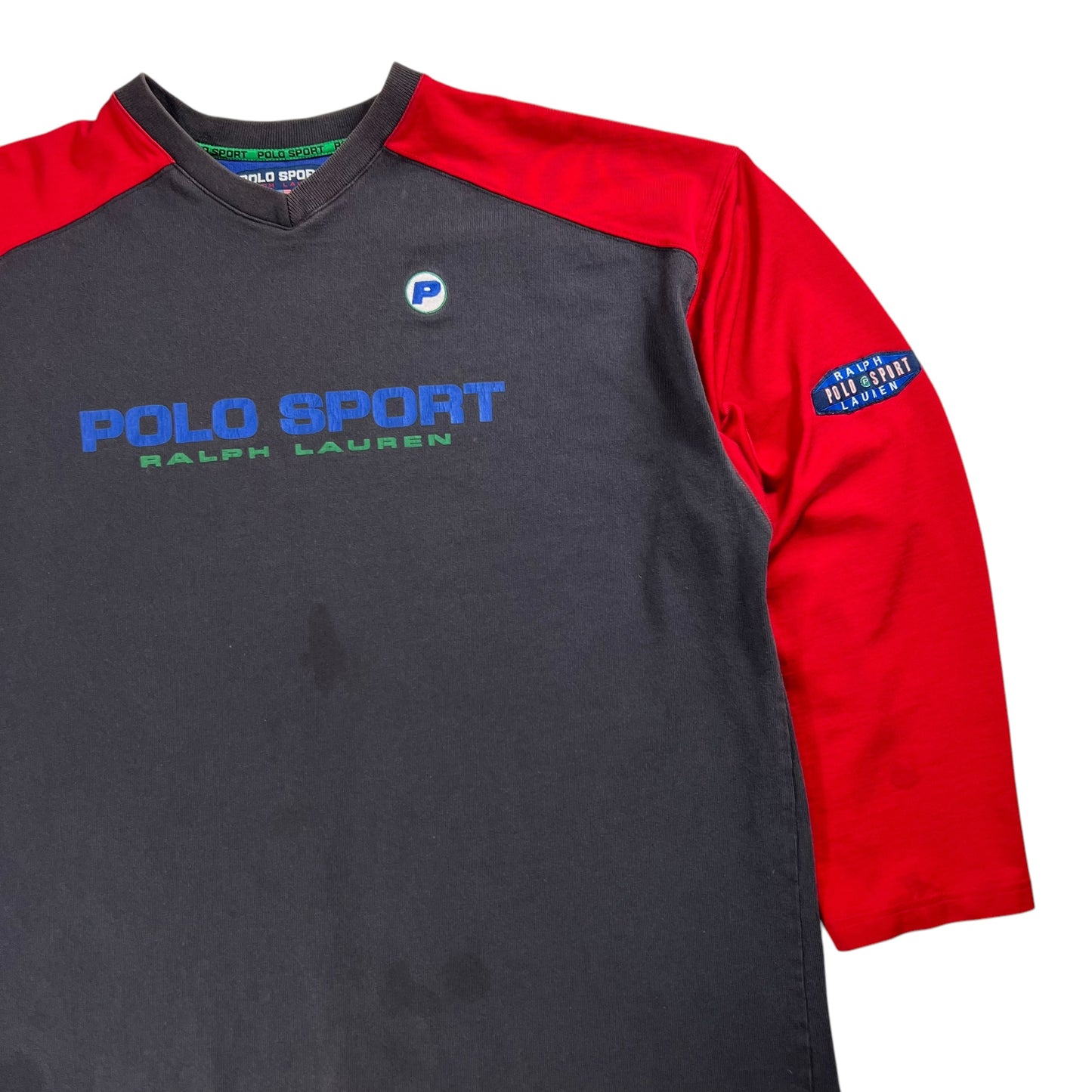 Vintage 90s Polo Sport Ralph Lauren faded crewneck (XL)