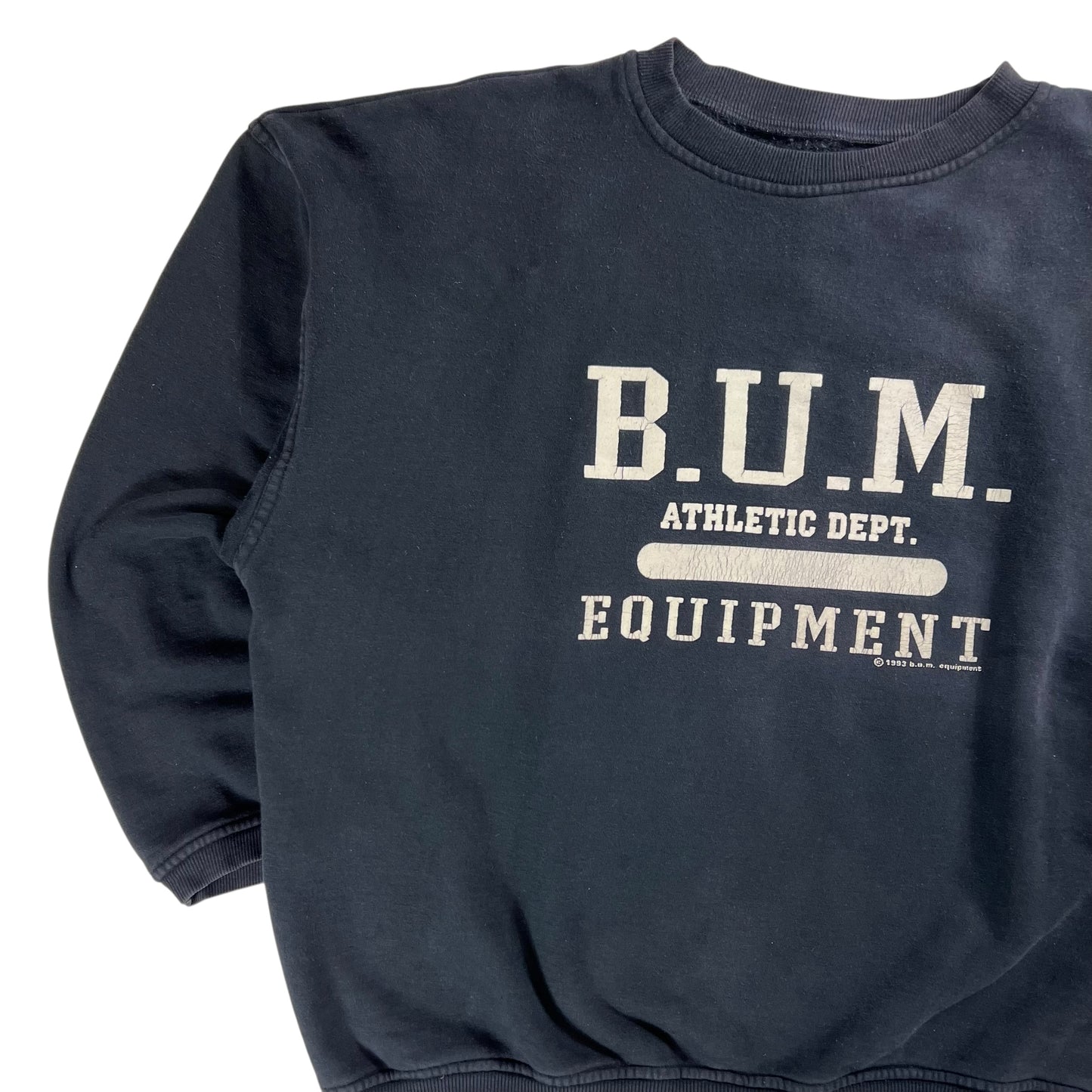 Vintage 1993 BUM Equipment Athletic Dept faded crewneck (XL)