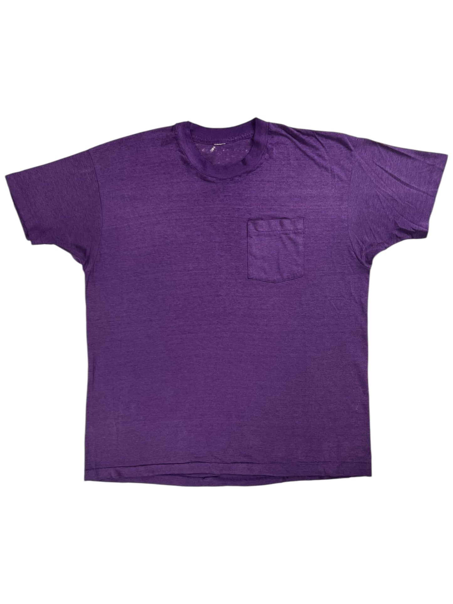 Vintage 80s Purple faded pocket tee (XL)