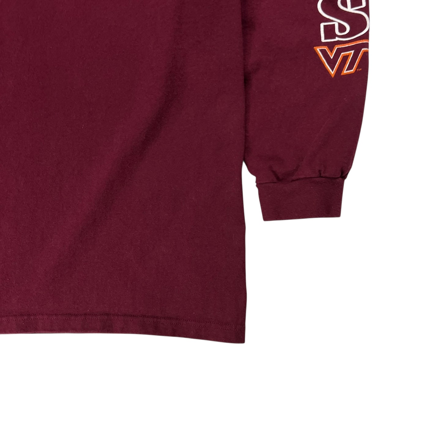 Vintage 1999 Virginia Tech Hokies football perfect season long sleeve print shirt (XL)