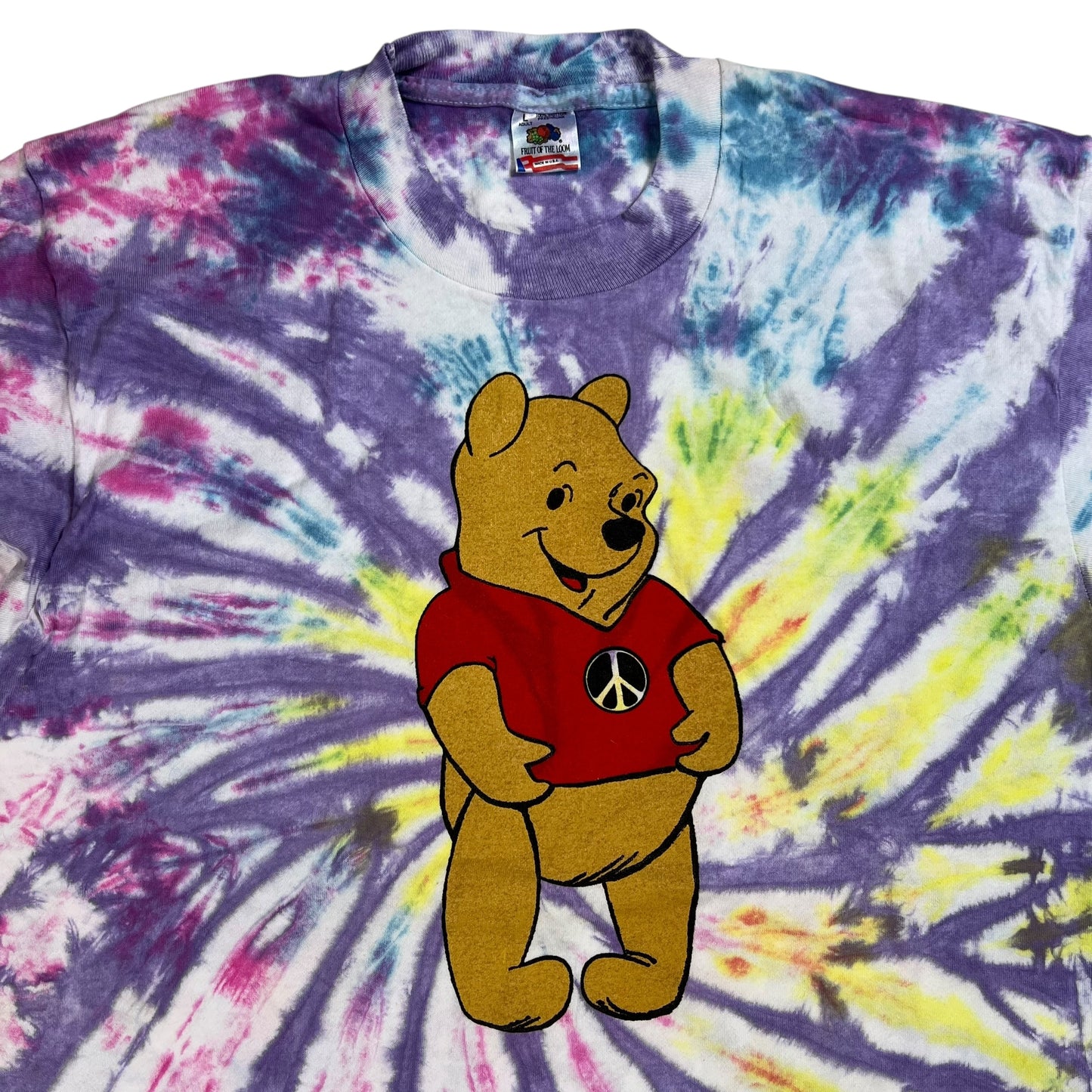 Vintage 90s Grateful Dead Hippie Winnie the Pooh tie dye lot tee (L)