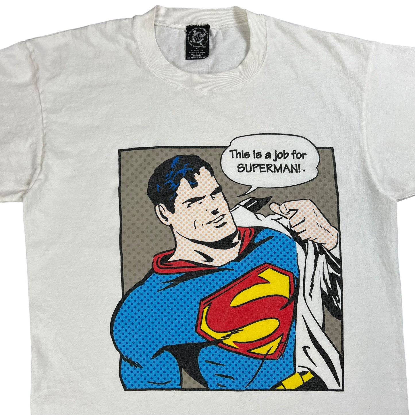 Vintage 1996 DC Comics Superman comic strip tee (L)