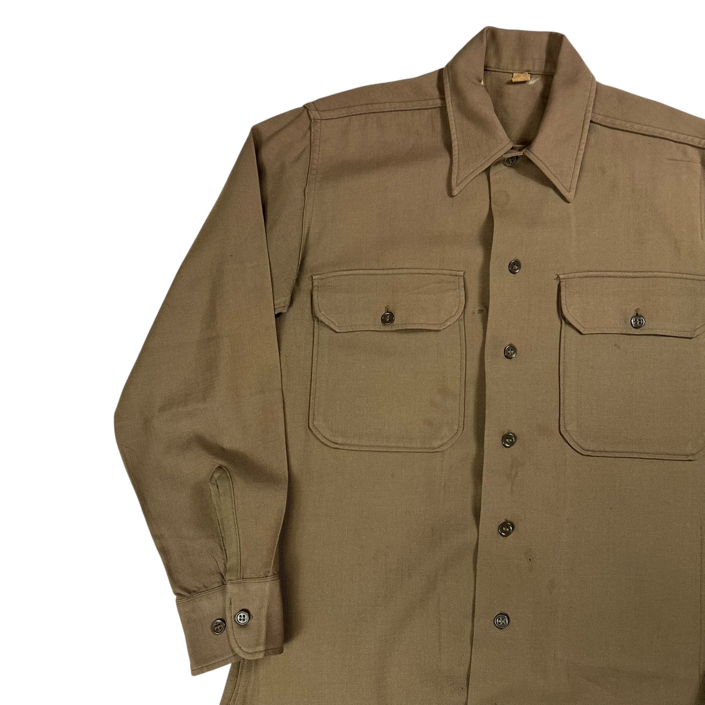 Vintage 1940s United States Army button up shirt (S)