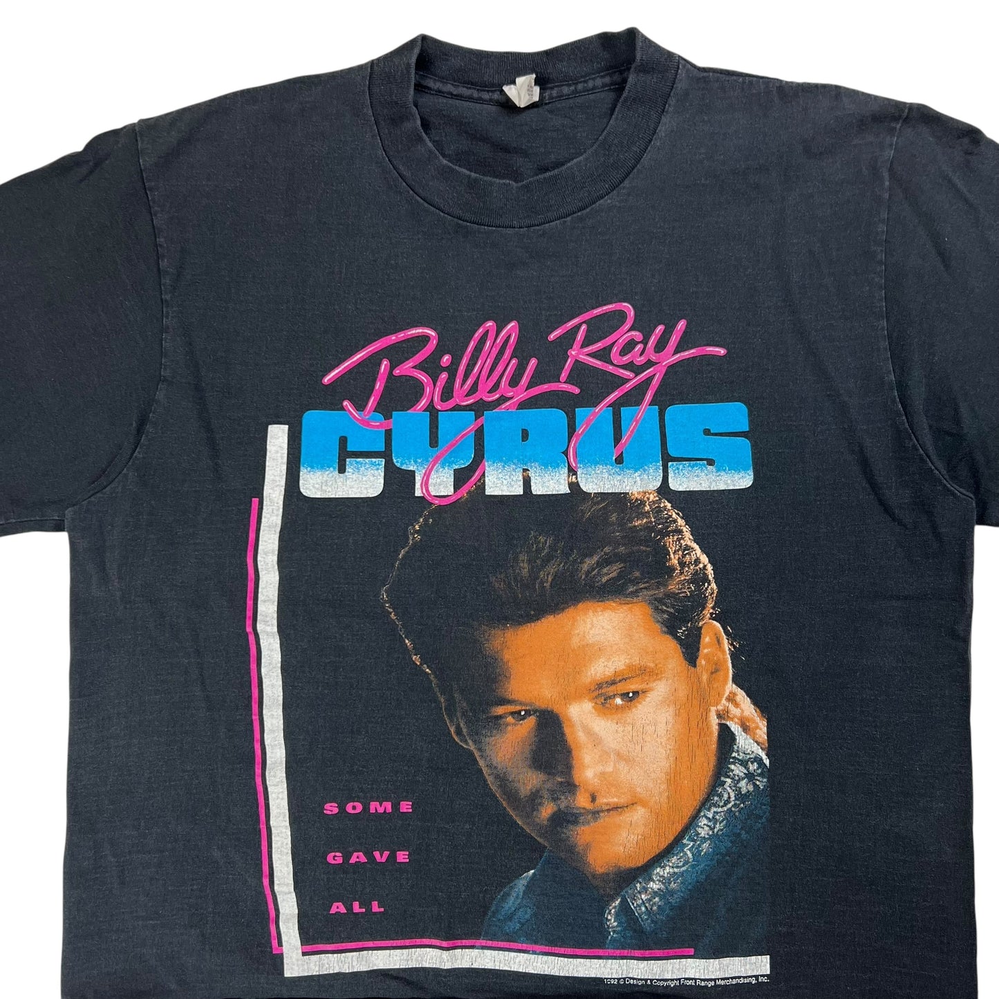 Vintage 1992 Billy Ray Cyrus Achy Breaky heart tour cropped tee (M/L)