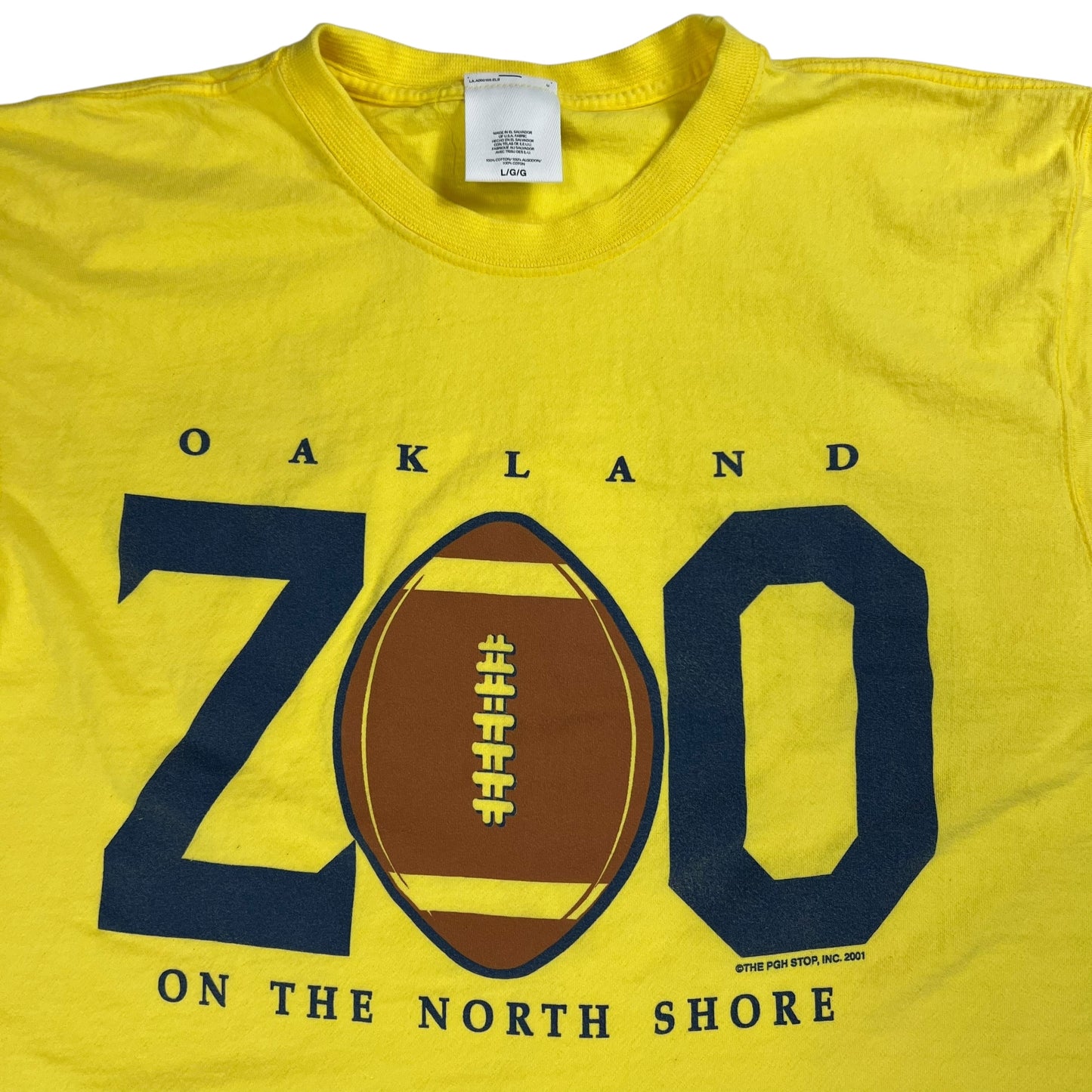 Vintage 2001 University of Pittsburgh Panthers Football Oakland Zoo tee (L)