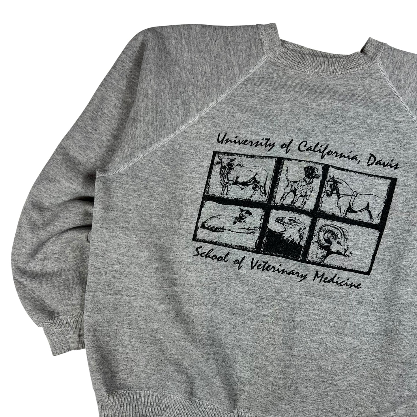 Vintage 80s University of California Davis School of Veterinary Medicine crewneck (M/L)