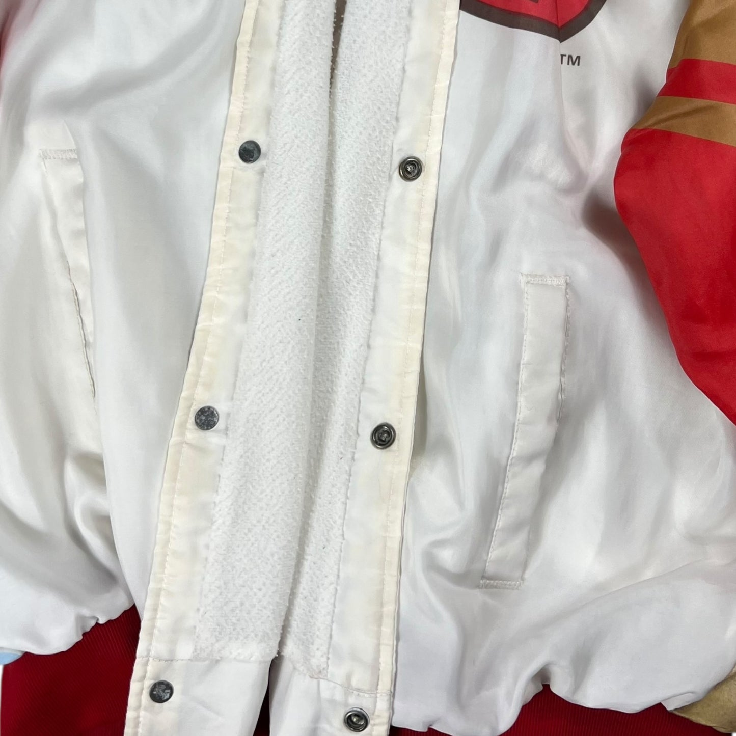 Vintage 90s Chalk Line San Francisco 49ers Miner Fanimation AOP jacket (XL)