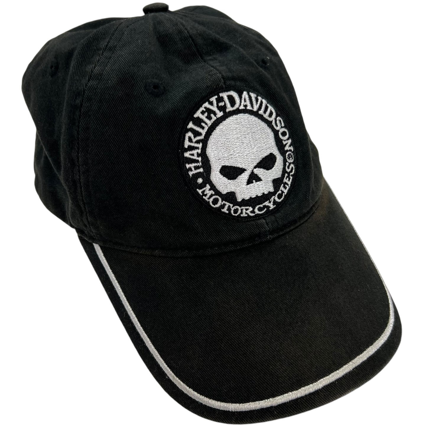 Vintage Y2K Harley Davidson Motorcycles Skull StrapBack hat