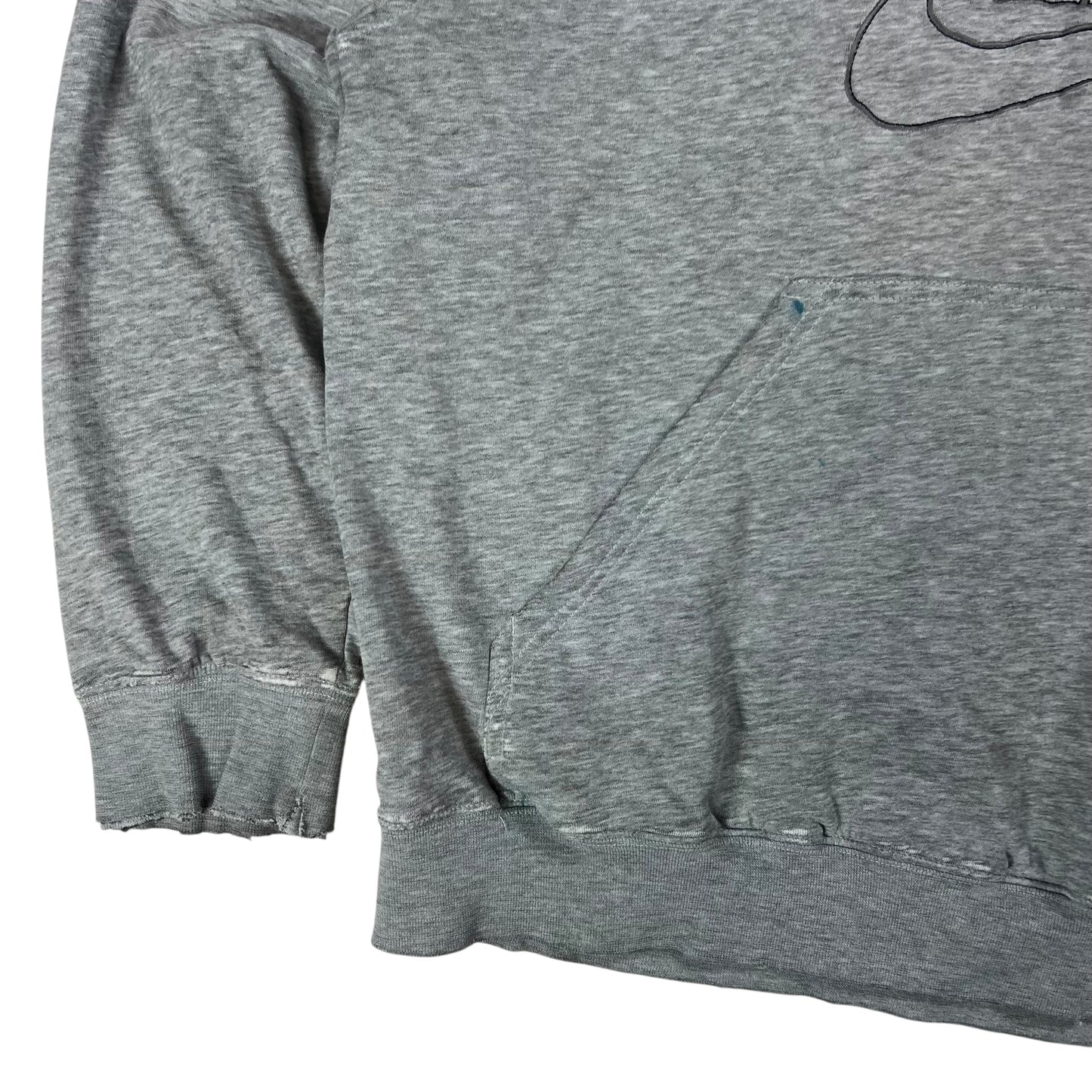 Vintage Y2K Nike swoosh faded thin hoodie (L)