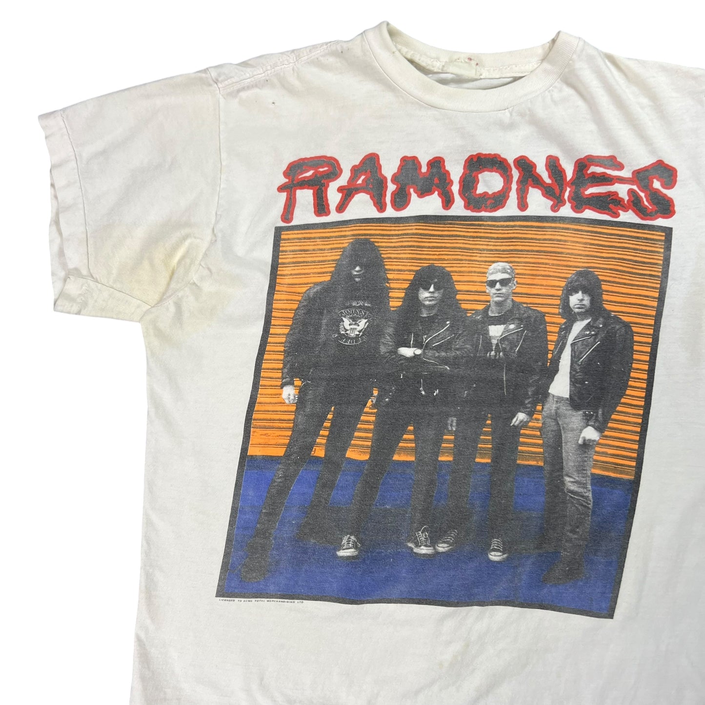Vintage 1989 The Ramones Brain + Drain band tee (M)