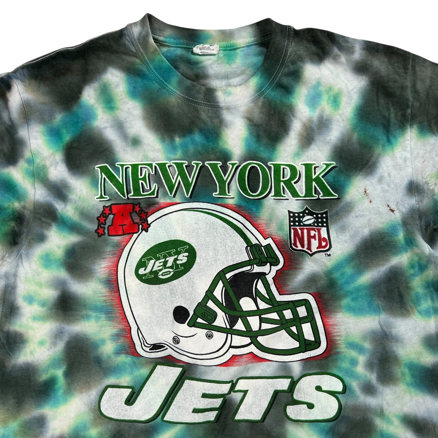 2008 New York Jets roster tie dye tee (XL)