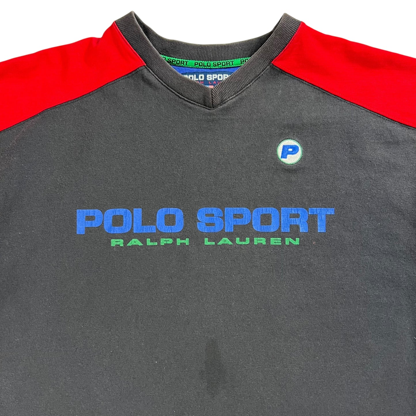 Vintage 90s Polo Sport Ralph Lauren faded crewneck (XL)