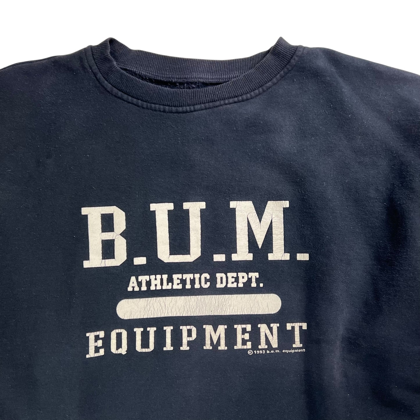 Vintage 1993 BUM Equipment Athletic Dept faded crewneck (XL)