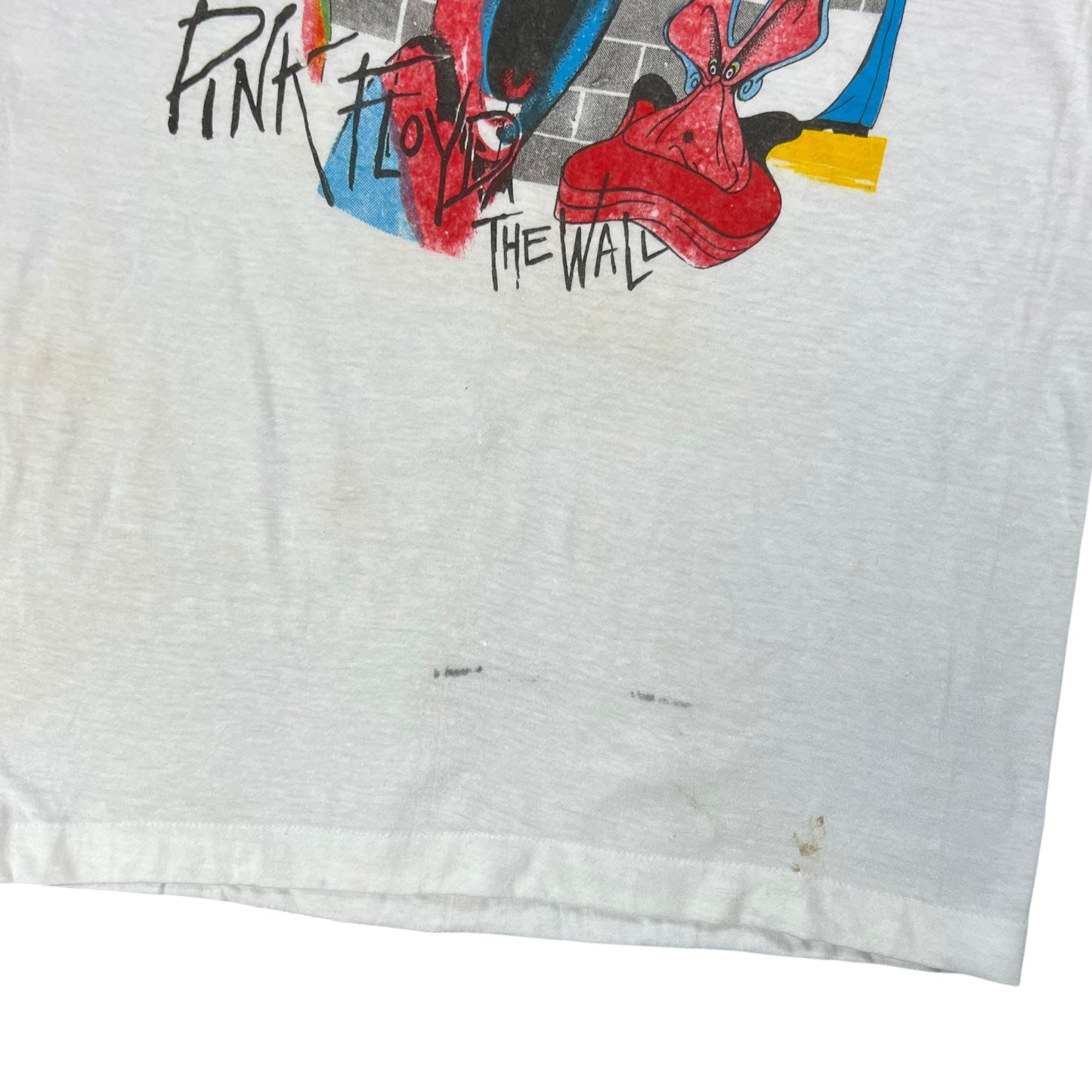 Vintage 80s Pink Floyd The Wall band tee (L)