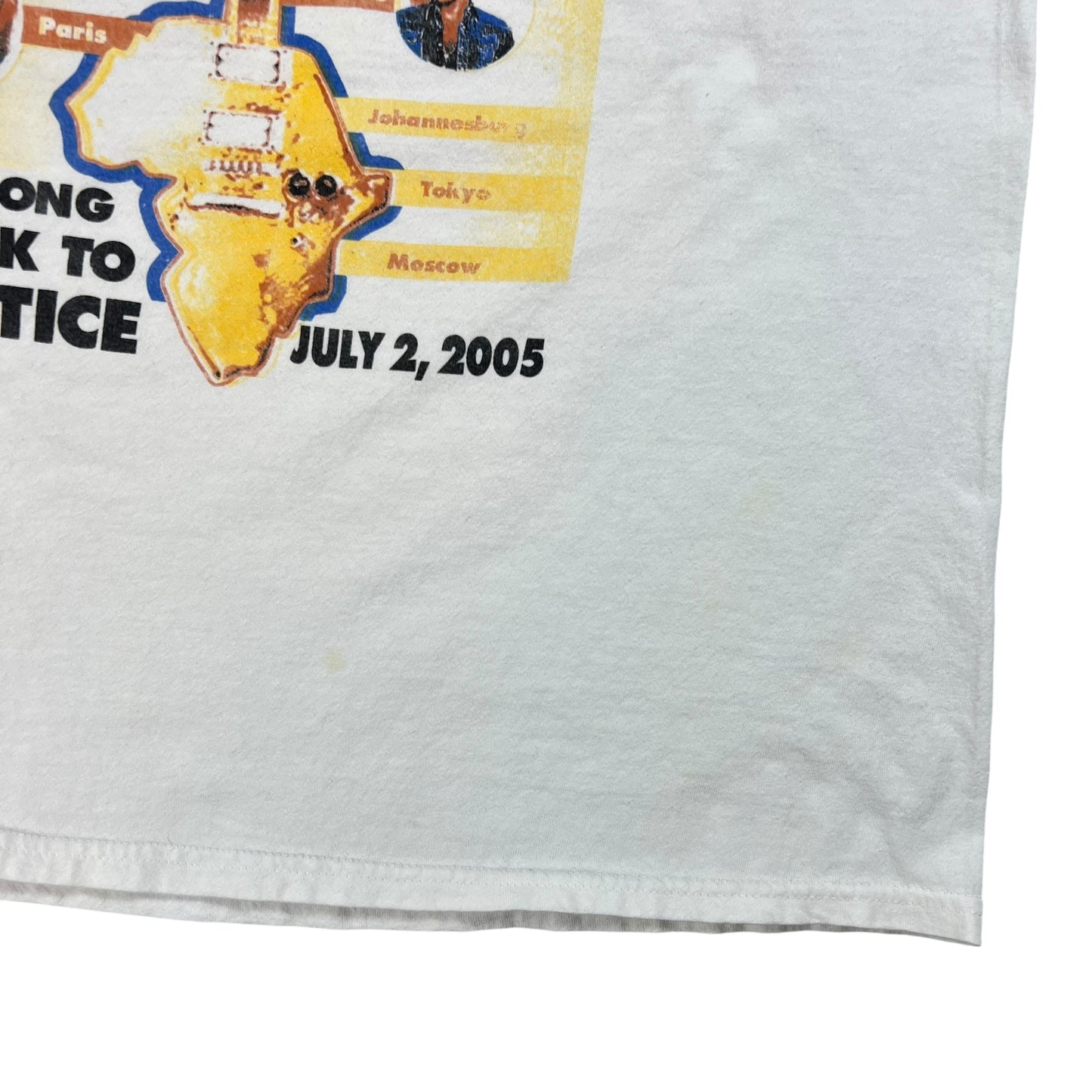 Vintage 2005 Live Aid Philadelphia Museum of Art band concert tee (XL)