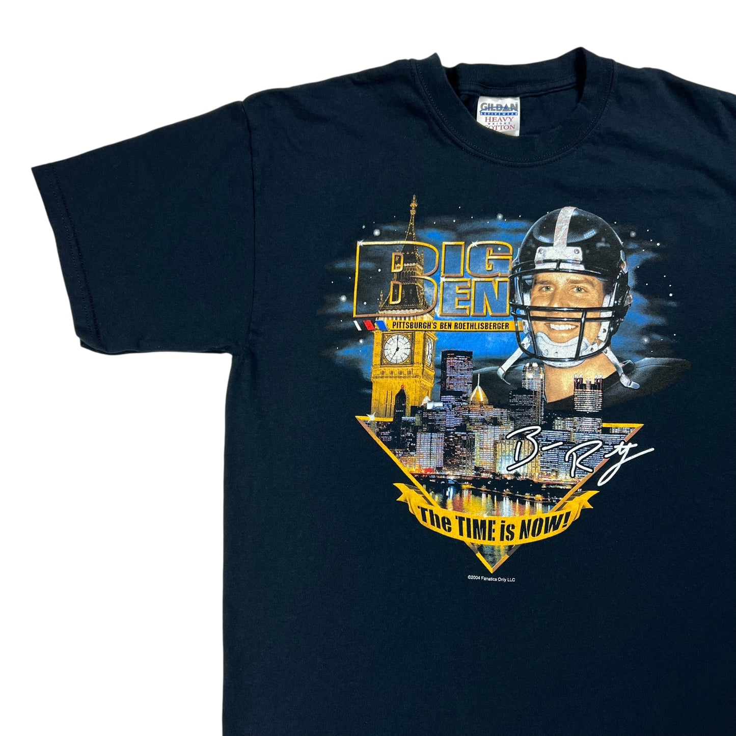 Vintage 2004 Pittsburgh Steelers Ben Roethlisberger tee (L)
