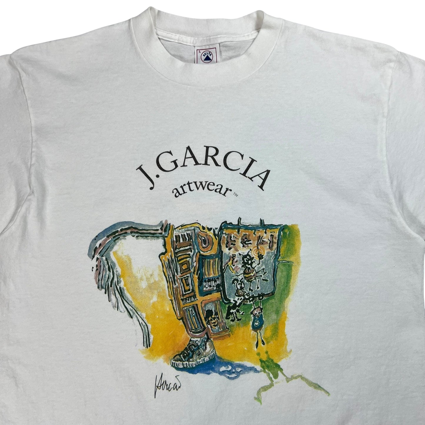 Vintage 1995 Jerry Garcia art wear Grateful Dead art tee (L)