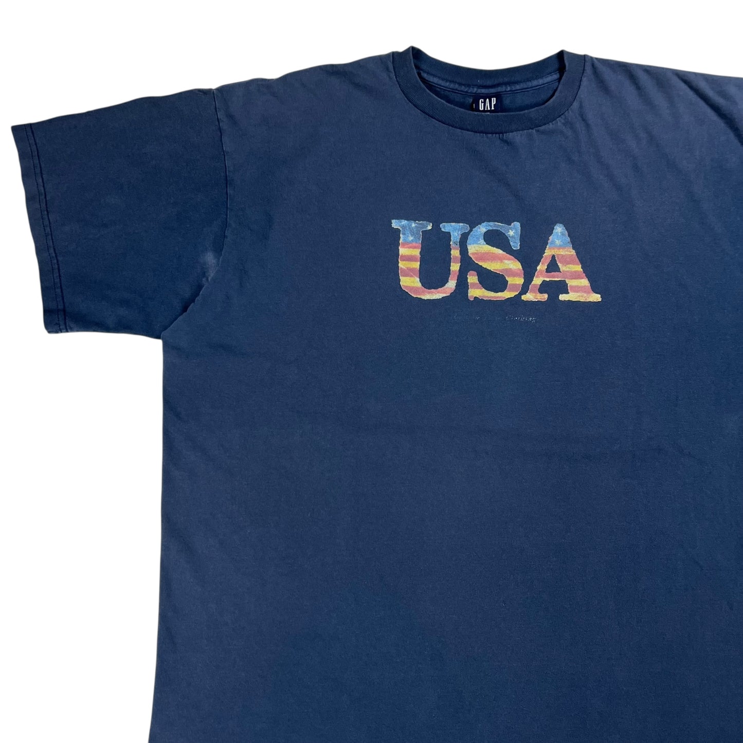 Vintage 90s GAP USA faded navy tee (XXL)