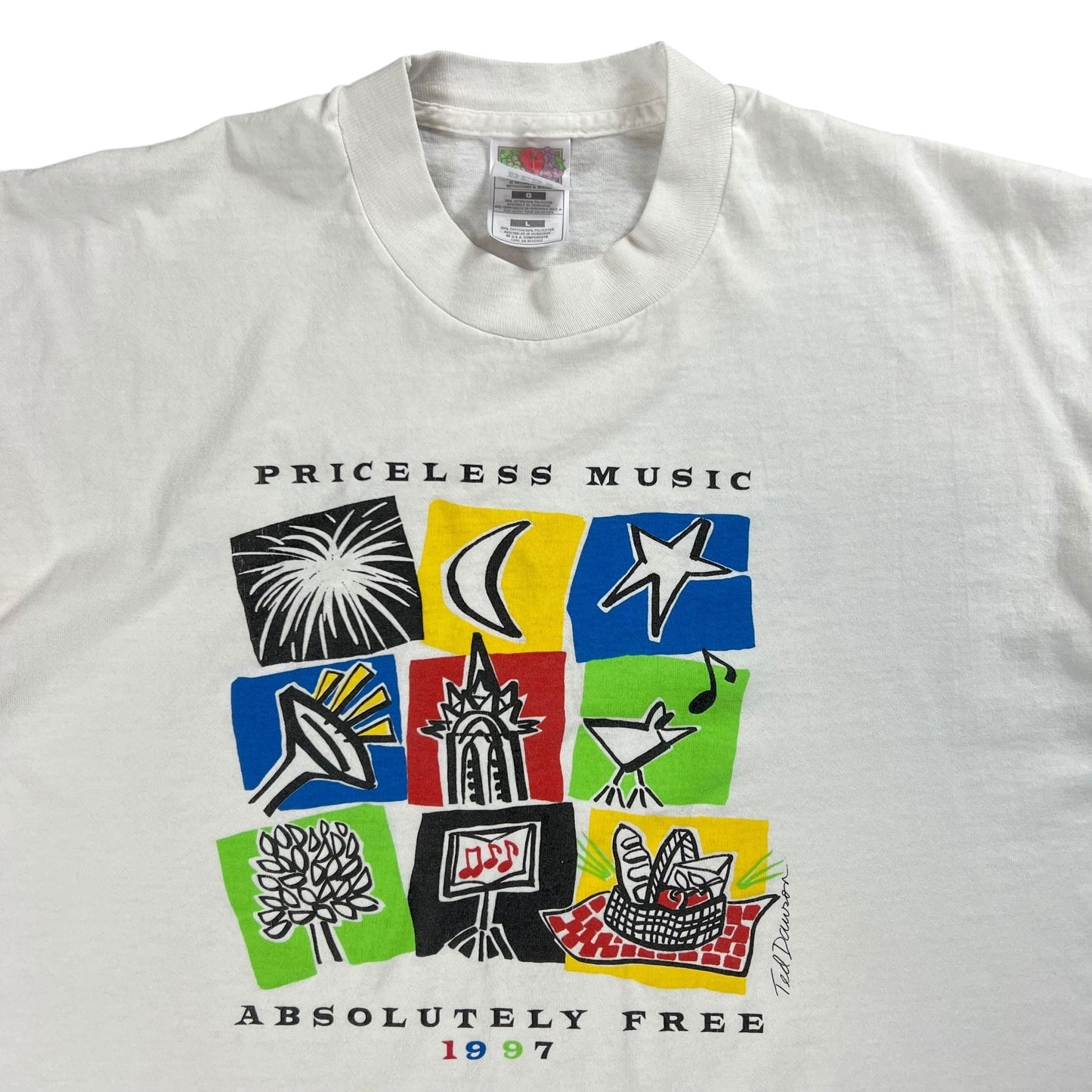 Vintage 1997 New York Philharmonic Concerts in the Park tee (L)