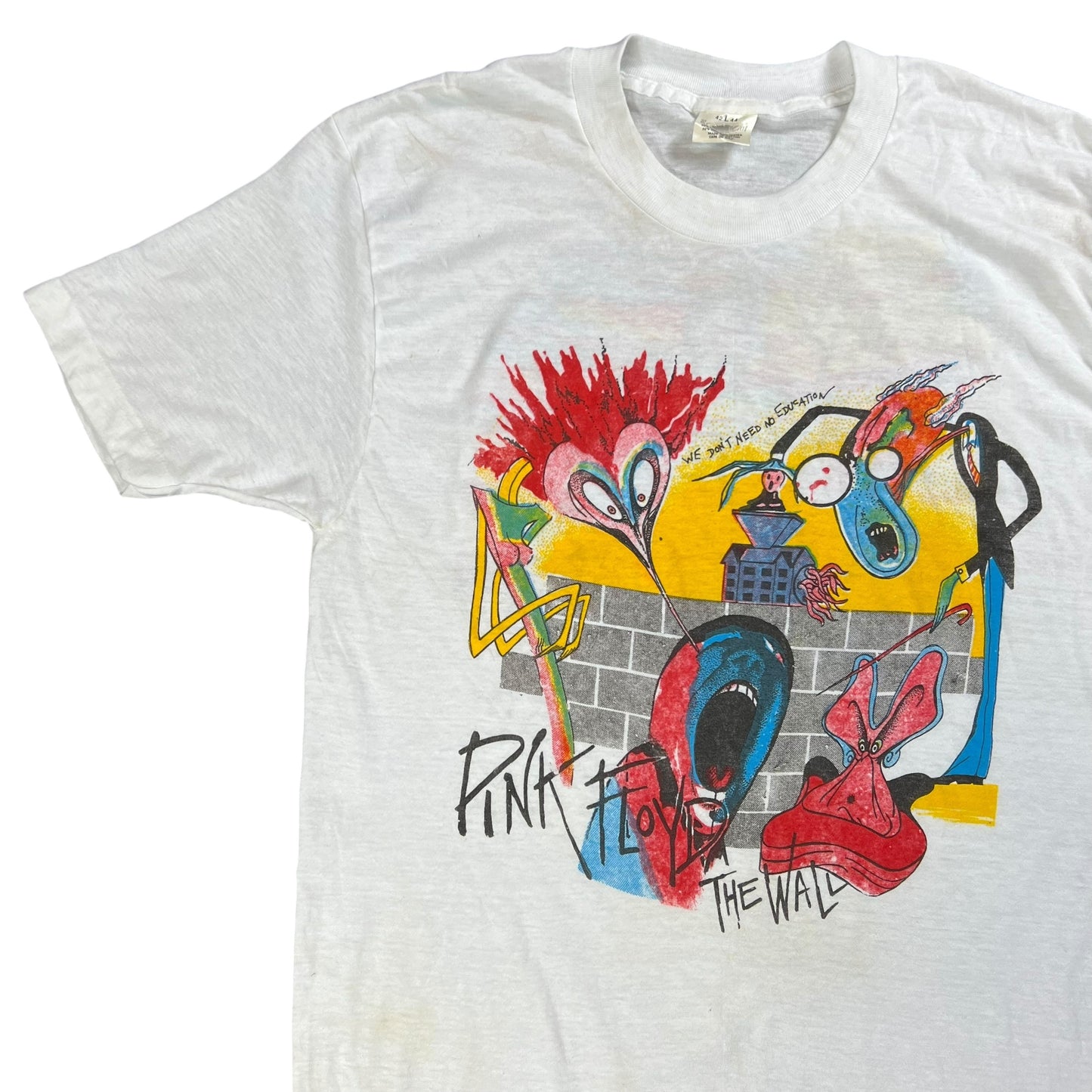 Vintage 80s Pink Floyd The Wall band tee (L)
