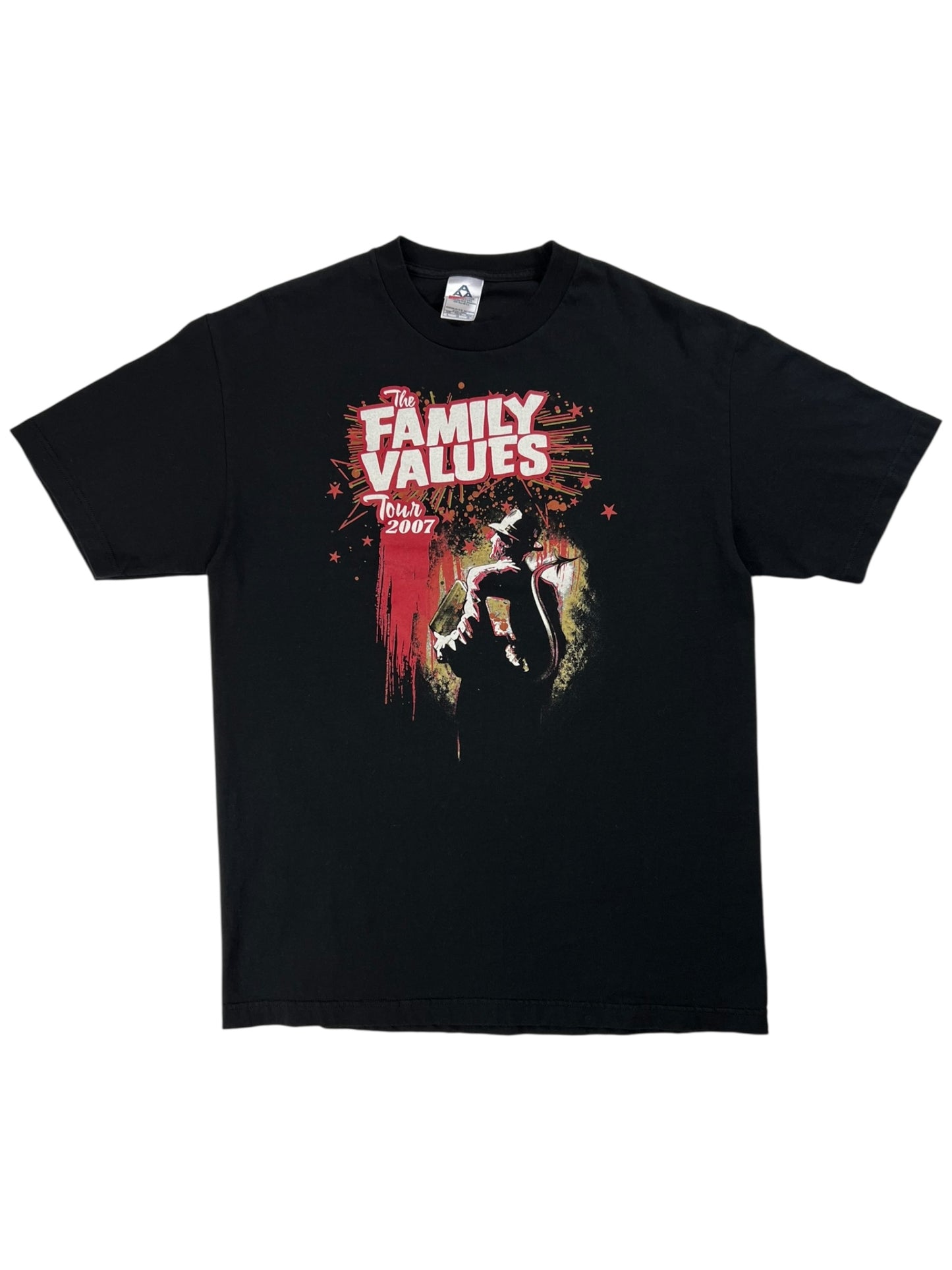 Vintage 2007 Family Values Tour Korn Evanescence band tee (L)