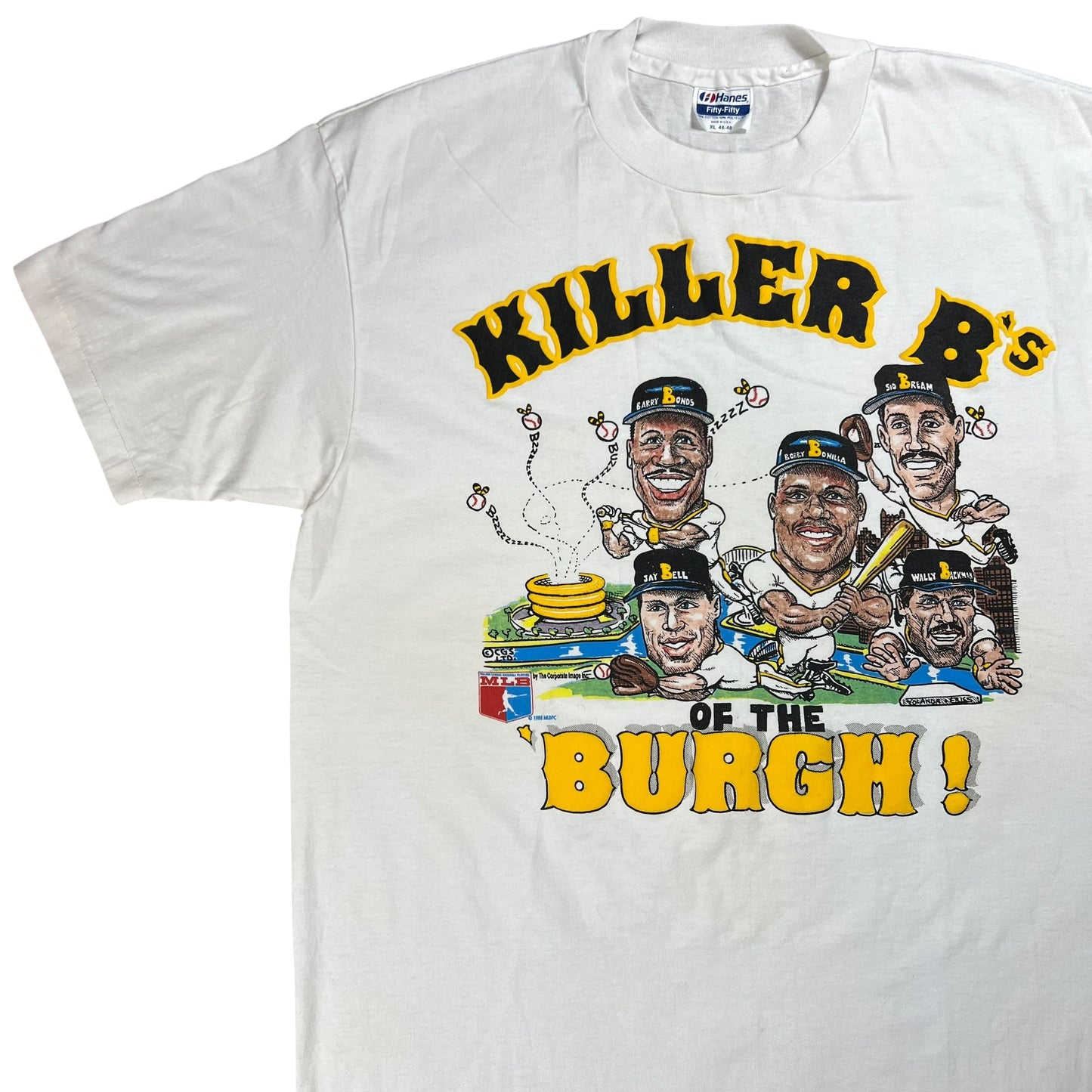 Vintage 1988 Killer B’s of the Burgh! Pittsburgh Pirates caricature tee (XL)