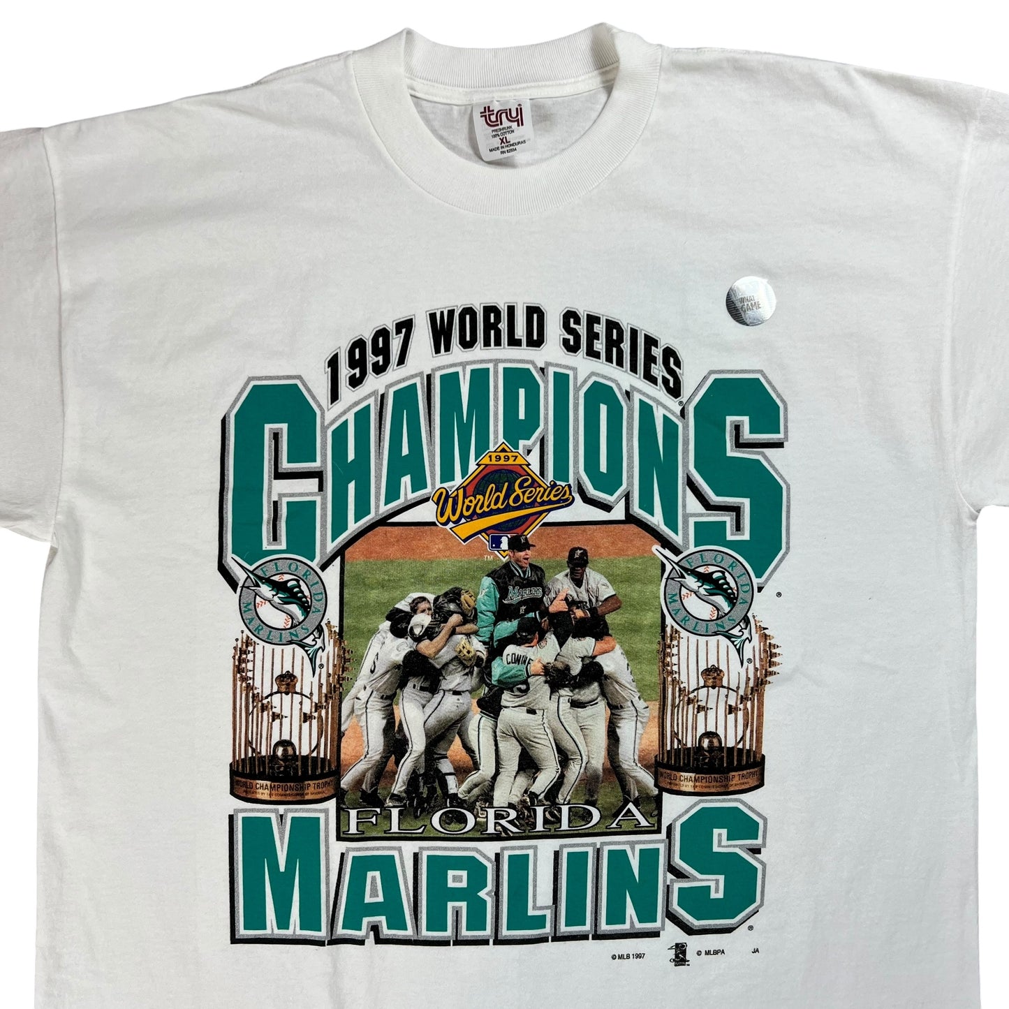 Vintage 1997 Florida Marlins World Series champions tee (XL) DS