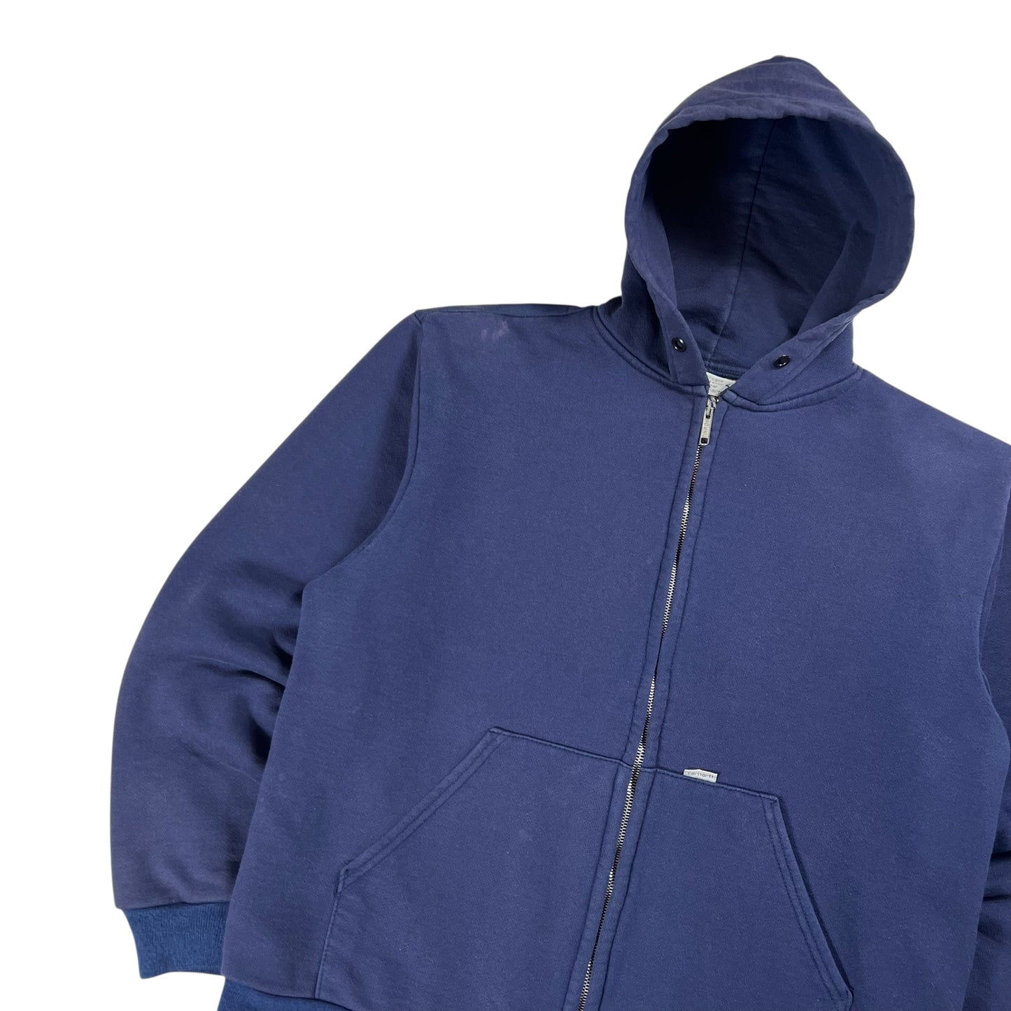 Vintage 80s Carhartt Waffle Lined faded zip up hoodie (L)