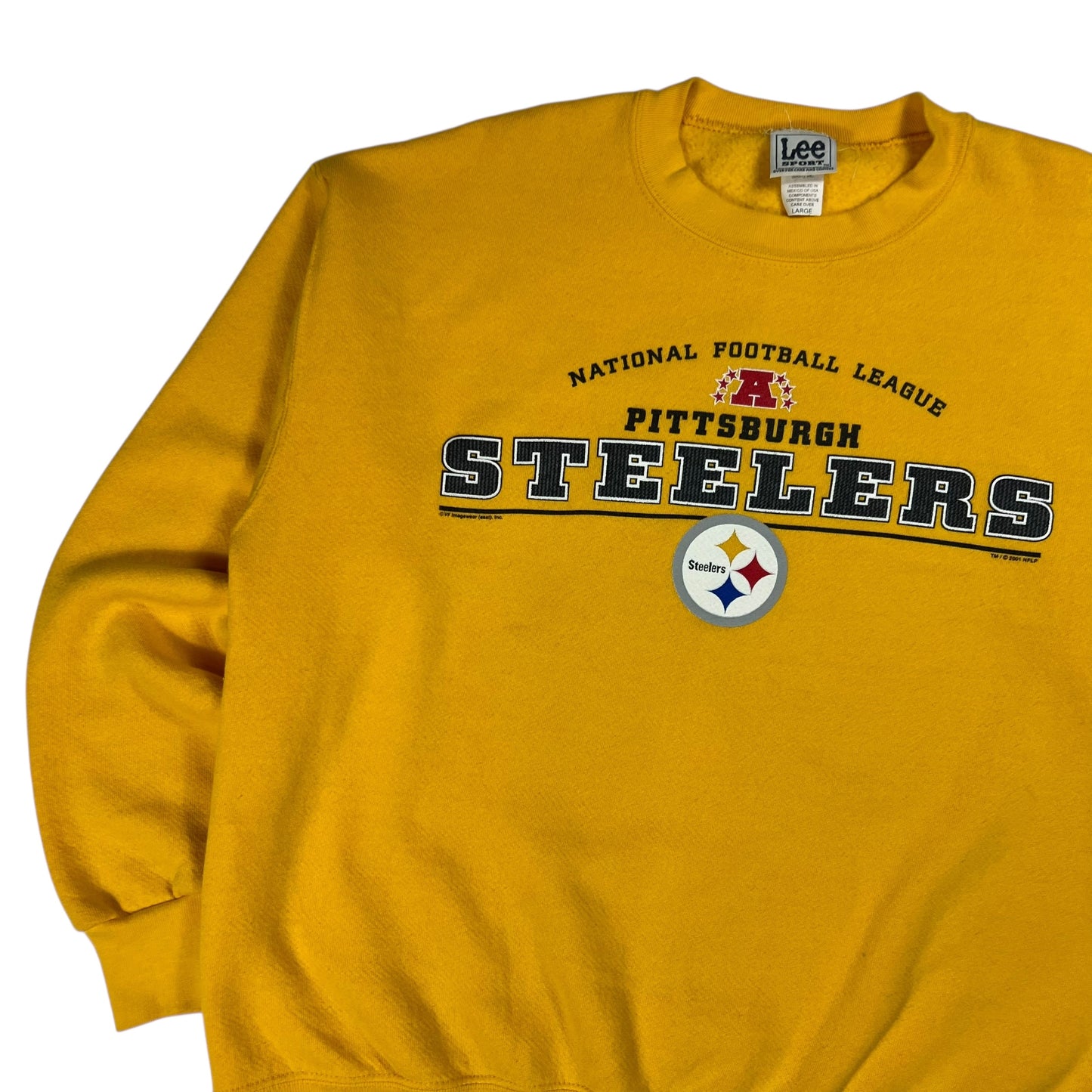 Vintage 2001 Pittsburgh Steelers yellow crewneck (L)