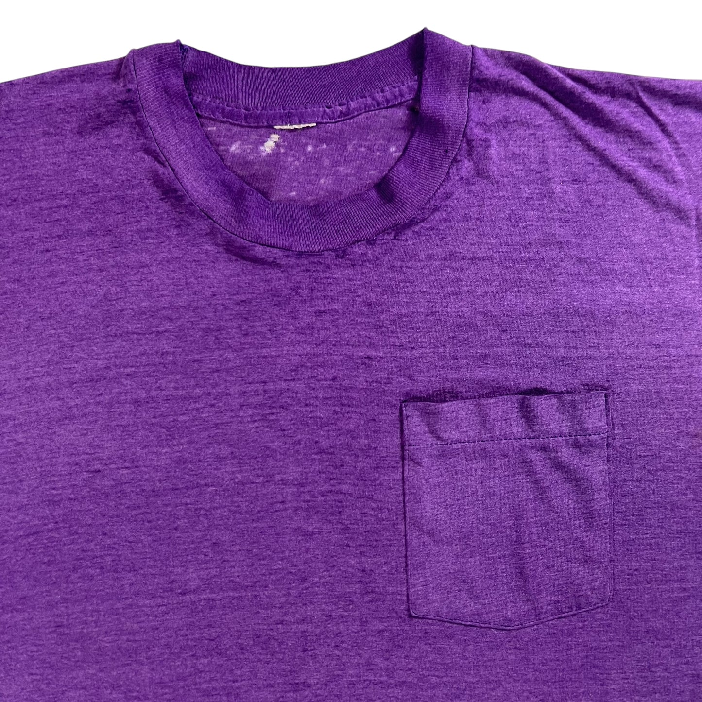 Vintage 80s Purple faded pocket tee (XL)