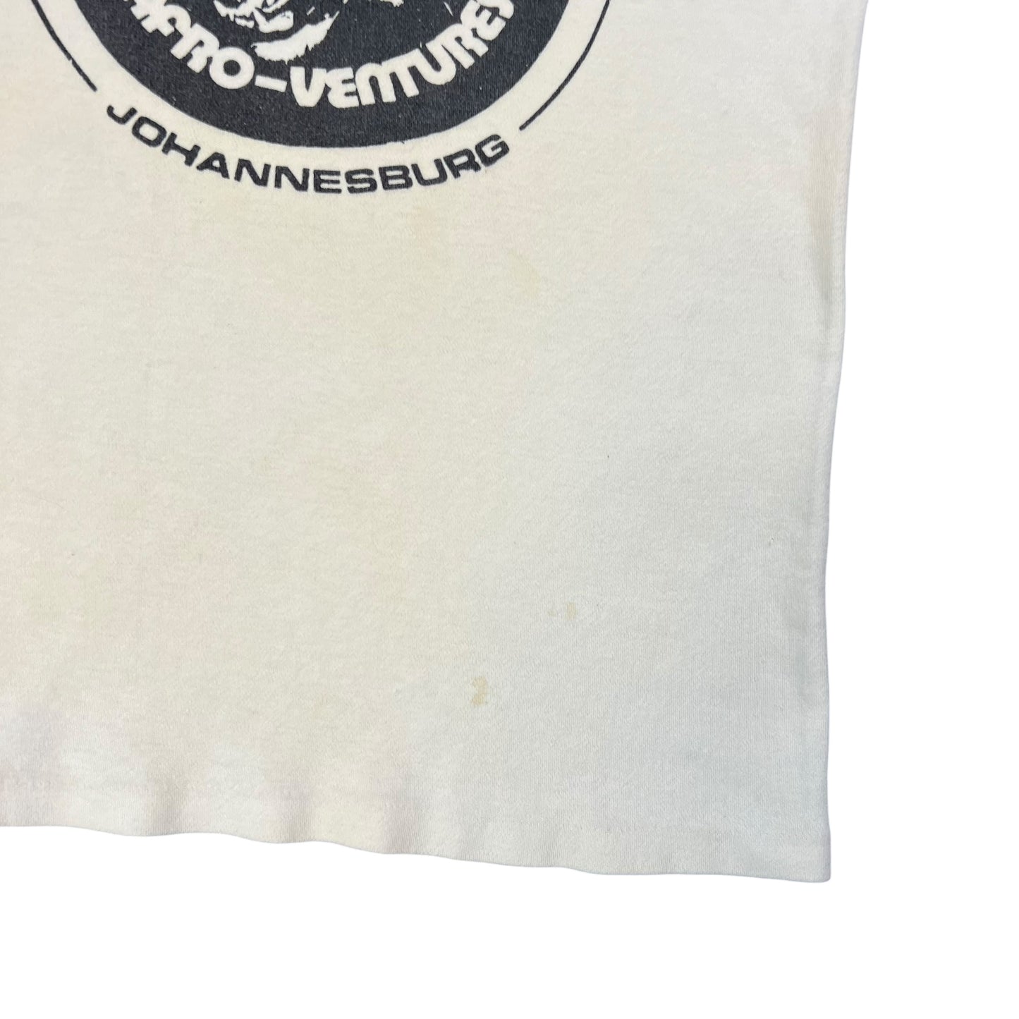 Vintage 1970s Afro-ventures Camping Safaris Johannesburg tee (S)