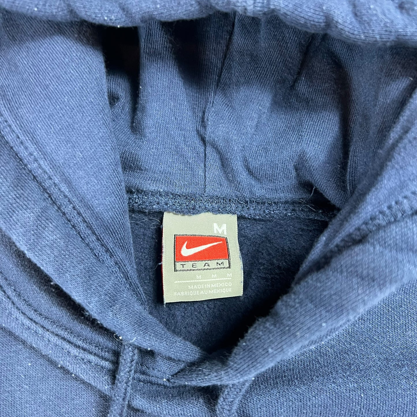 Vintage Y2K Nike Navy center swoosh hoodie (L)