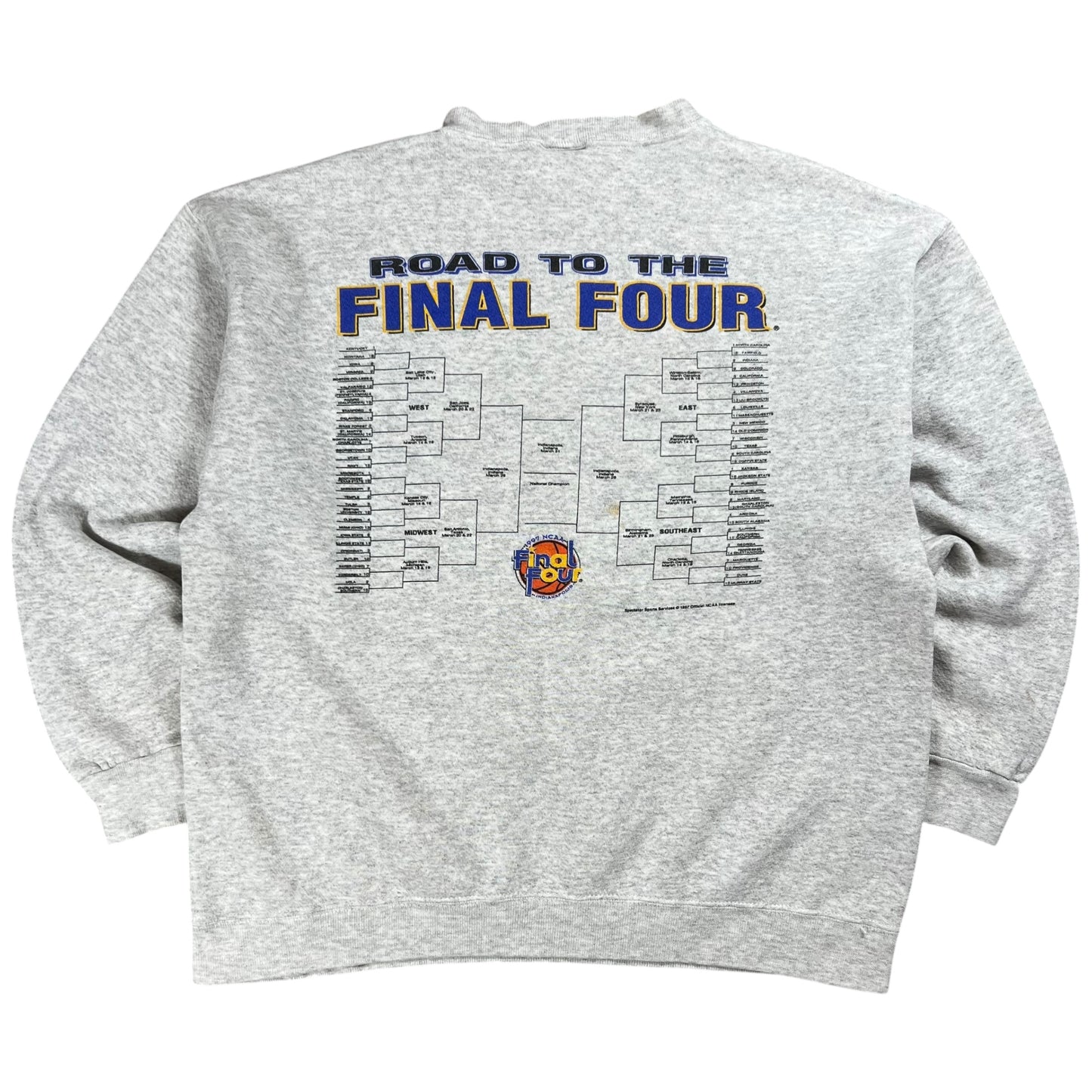 Vintage 1997 NCAA basketball Final Four crewneck (L)