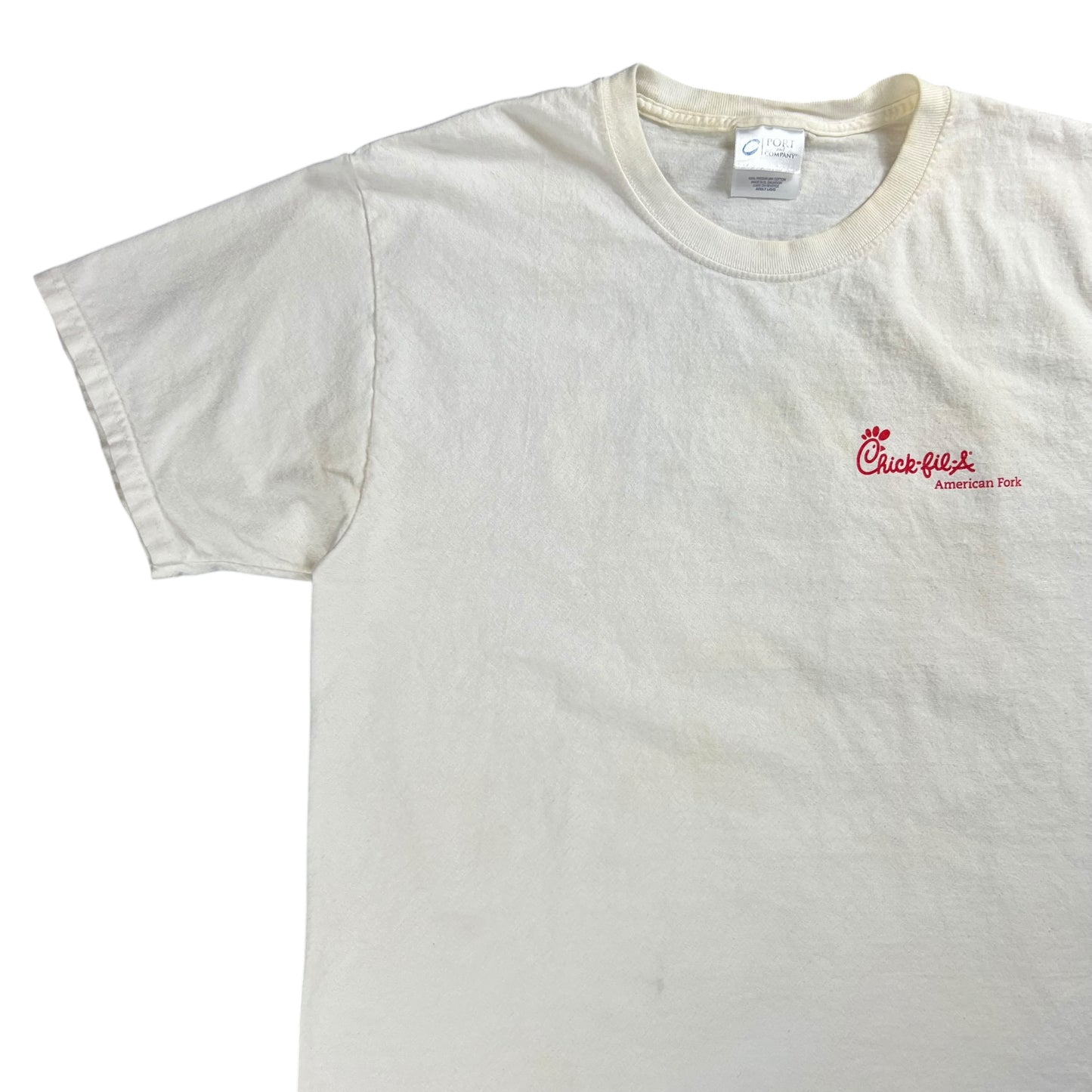 Vintage Y2K Chick-fil-A Reel Winners Eat Chikin tee (L)