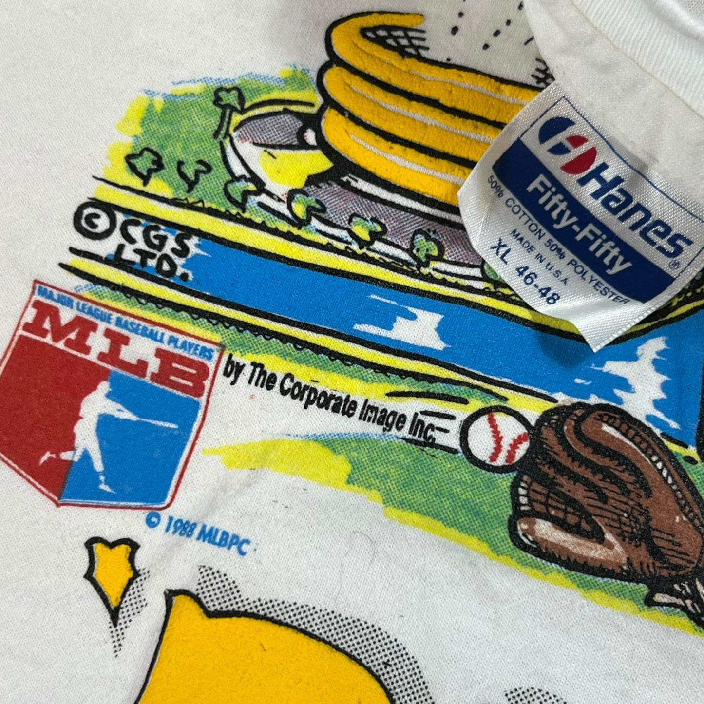 Vintage 1988 Killer B’s of the Burgh! Pittsburgh Pirates caricature tee (XL)