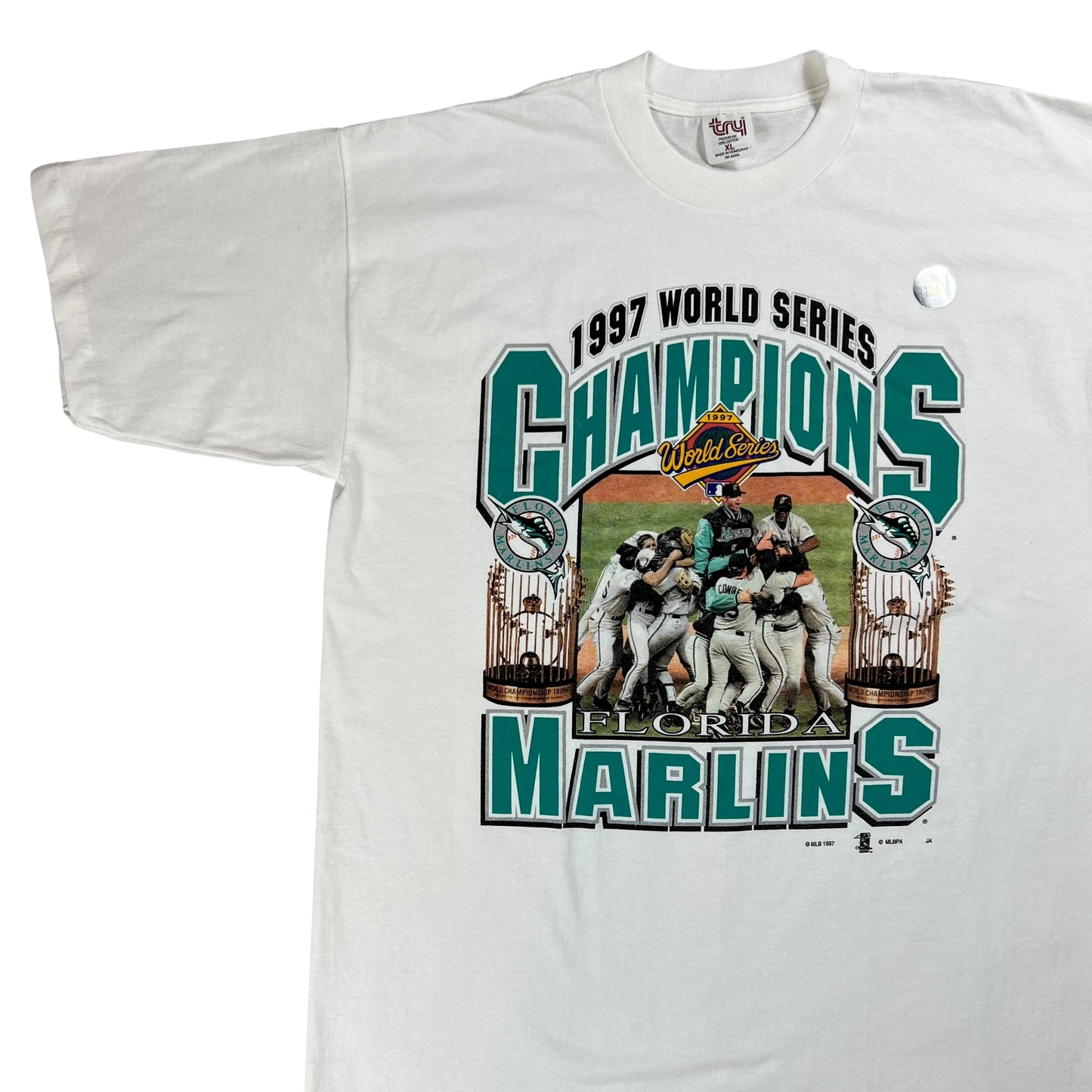 Vintage 1997 Florida Marlins World Series champions tee (XL) DS