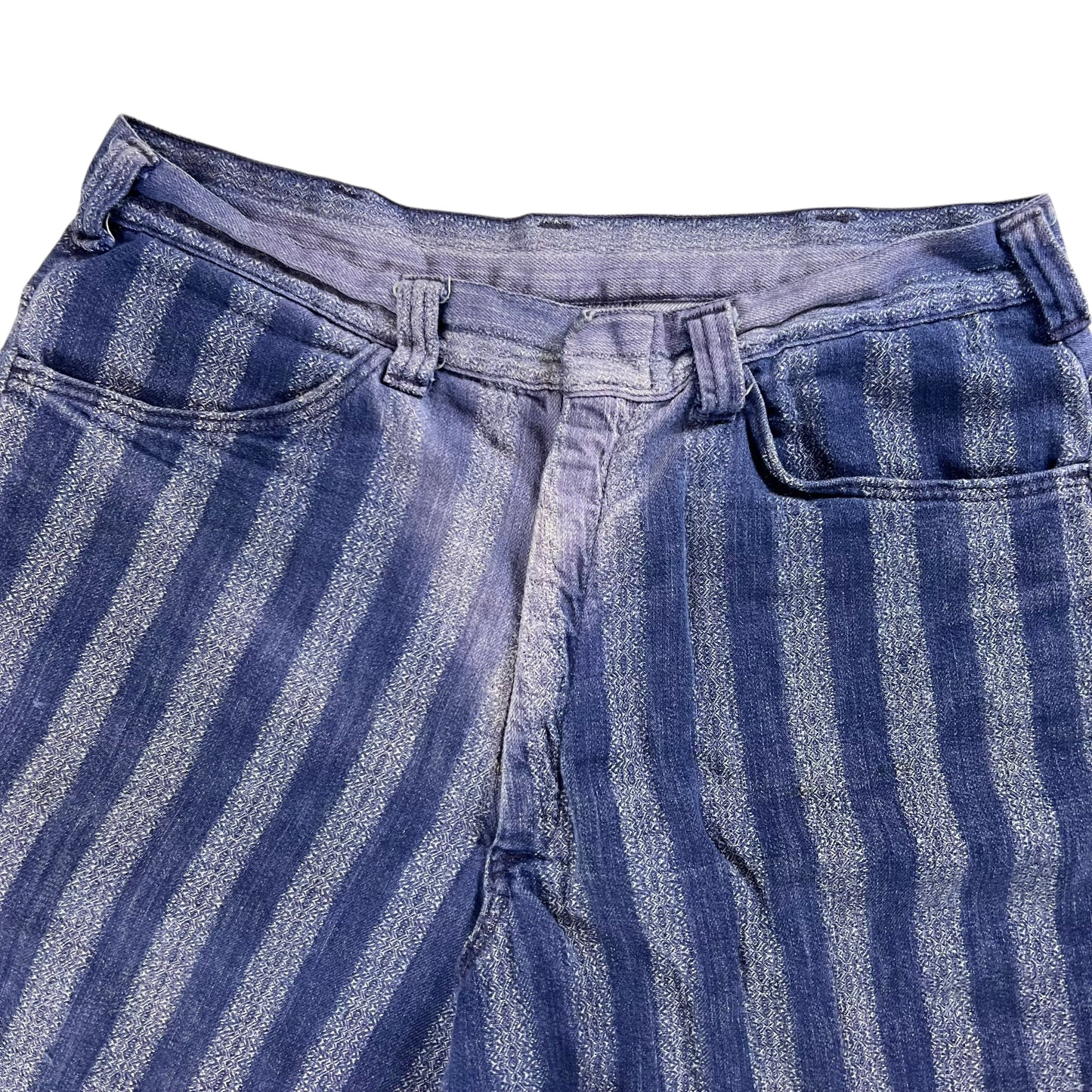 Vintage 1970s faded striped cut off shorts (31)