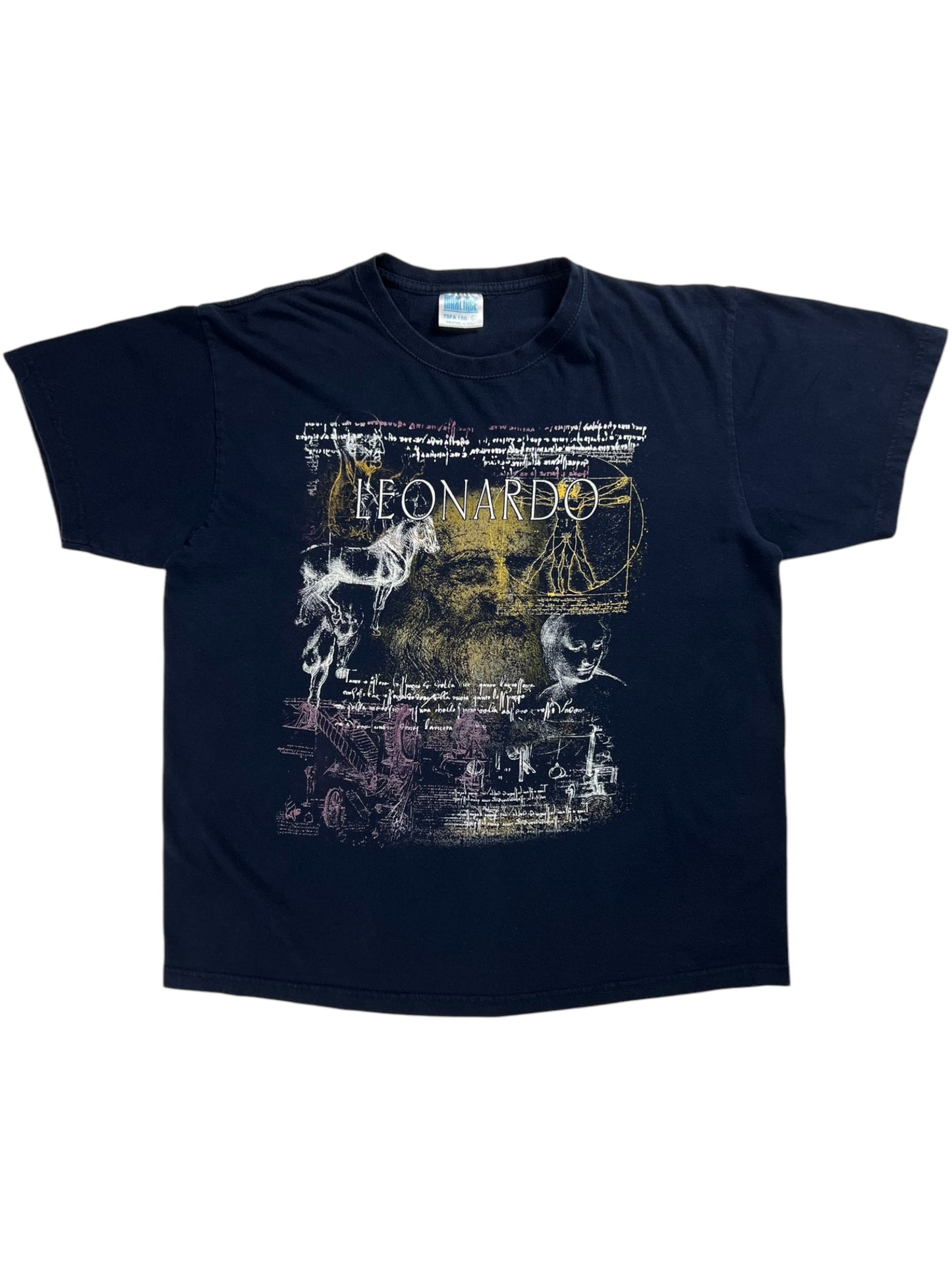 Vintage Y2K Leonardo Da Vinci art tee (L)