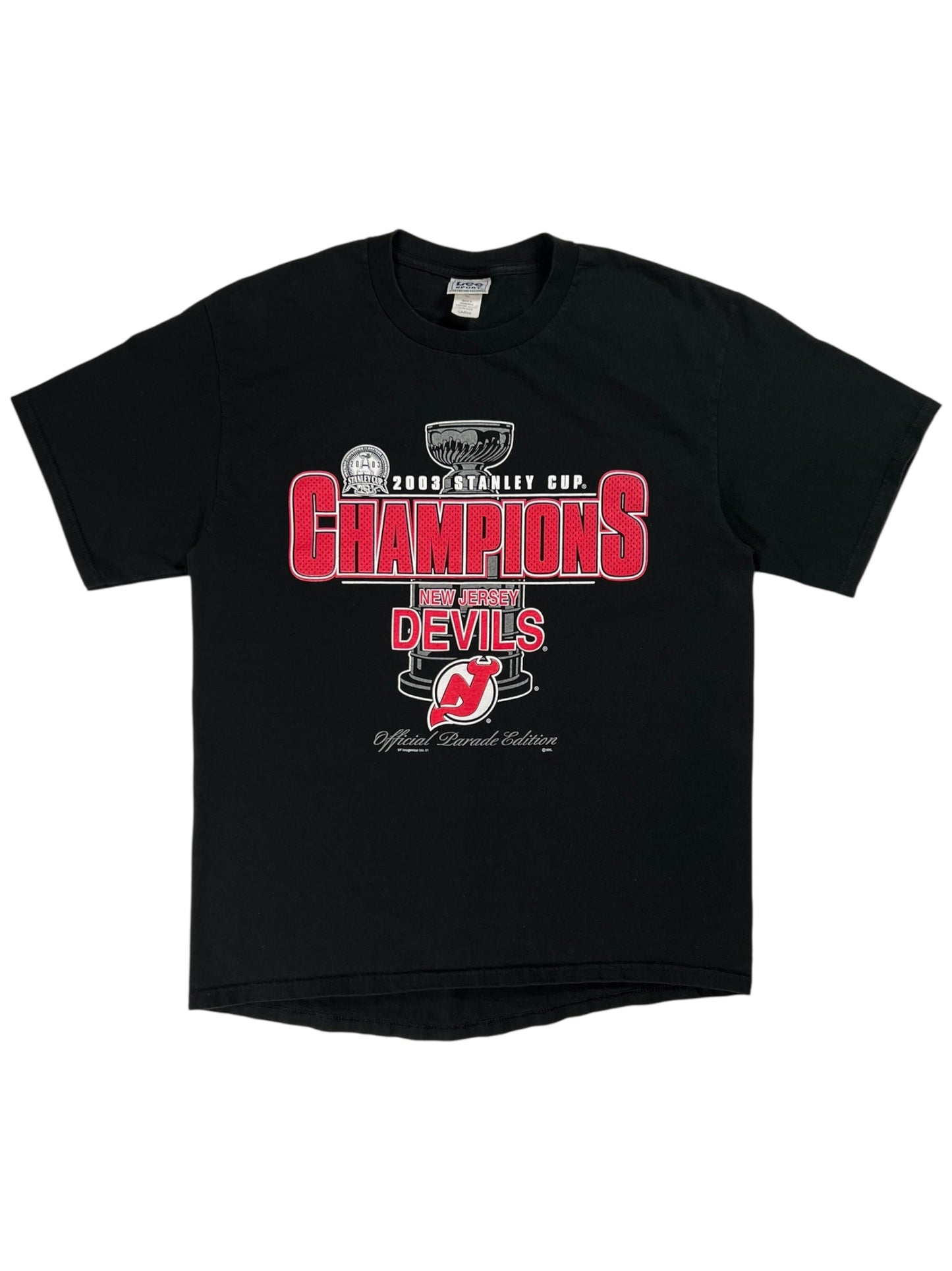 Vintage 2003 New Jersey Devils Stanley Cup champions tee (L)