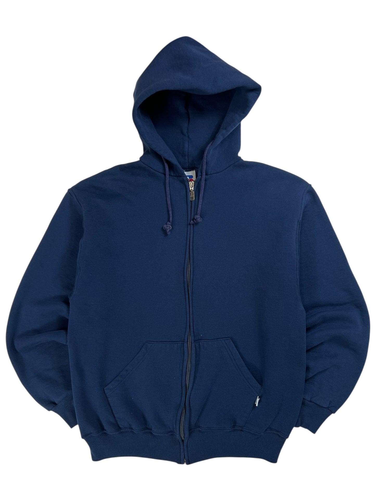 Vintage 90s Russell Athletic navy zip up hoodie (M)