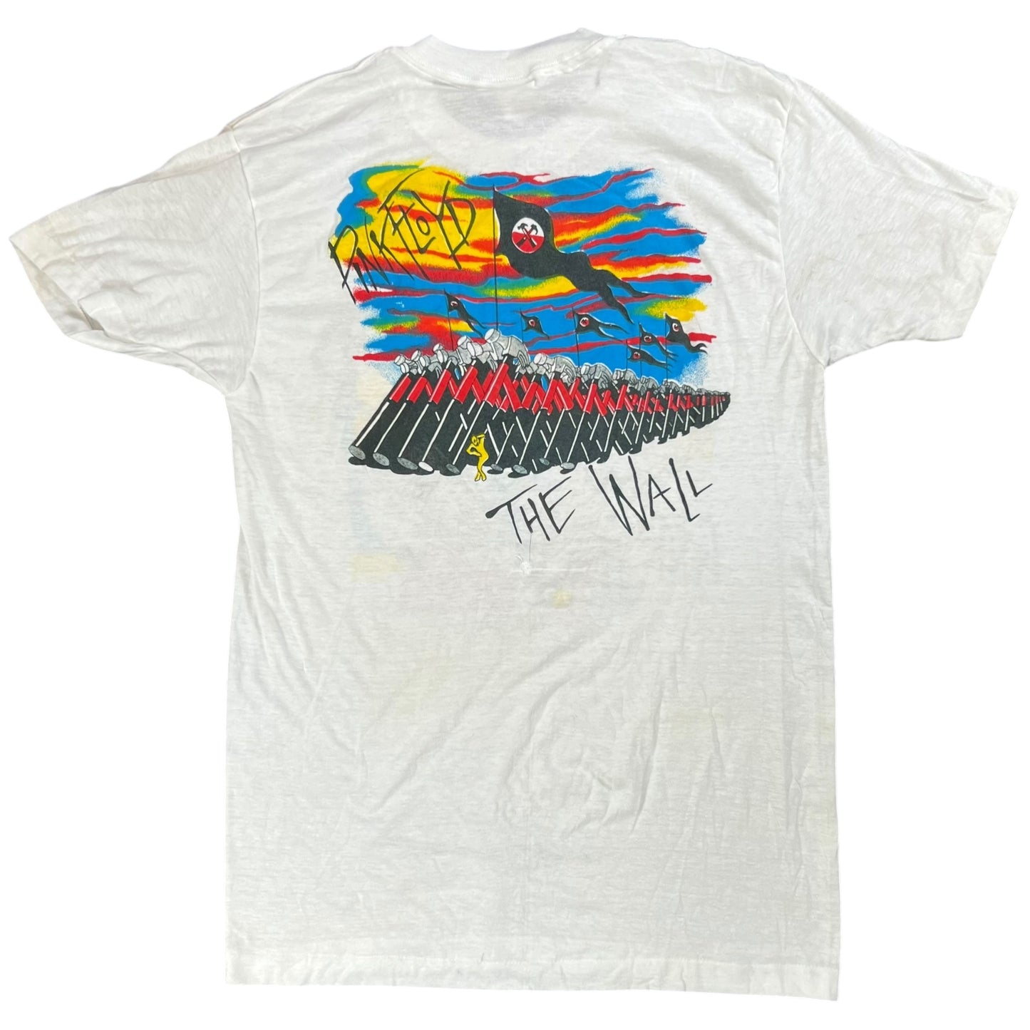 Vintage 80s Pink Floyd The Wall band tee (L)
