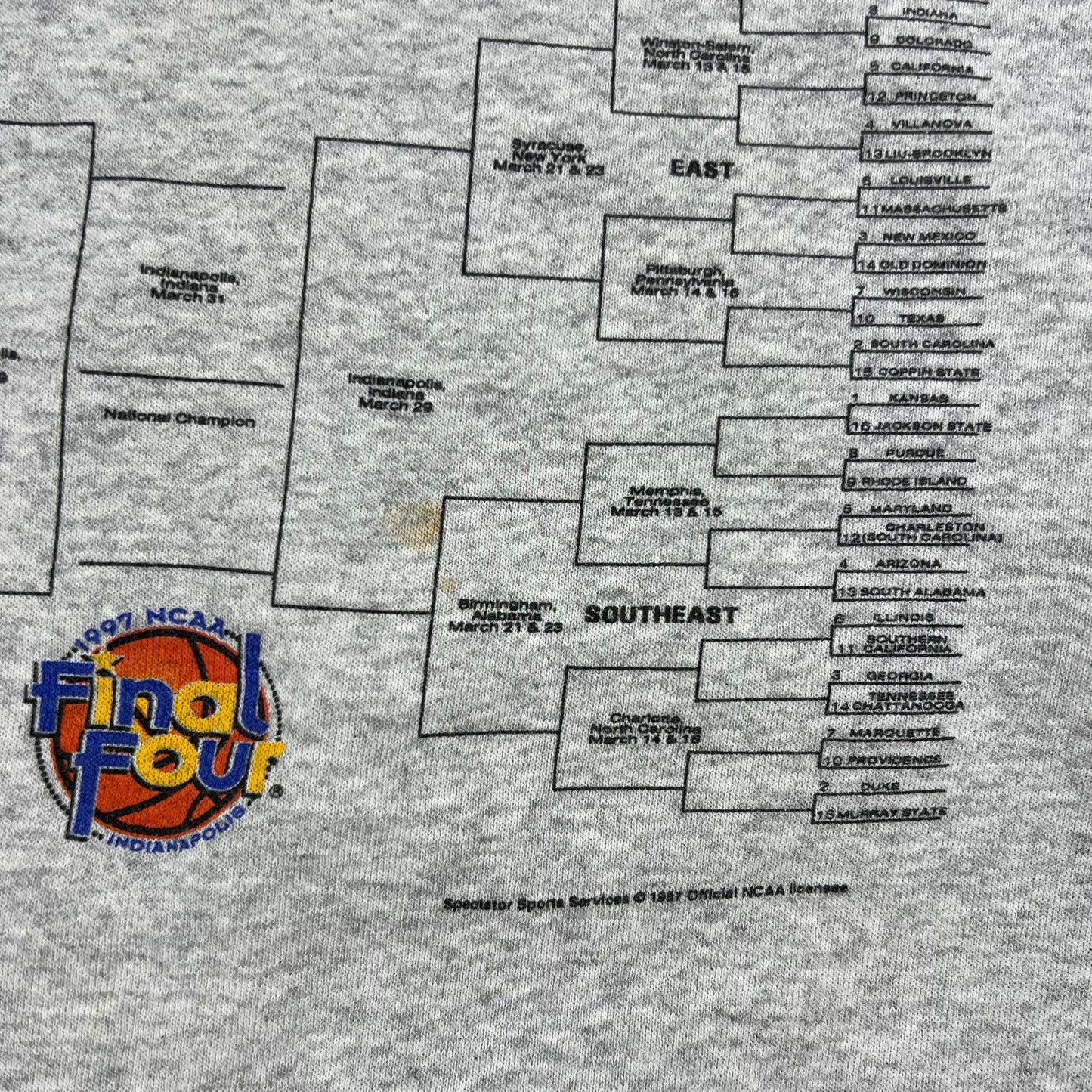 Vintage 1997 NCAA basketball Final Four crewneck (L)