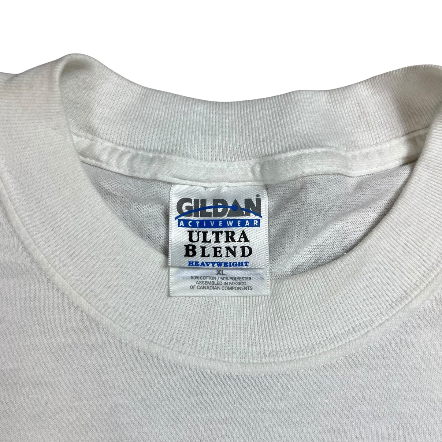 Vintage 90s Gildan Ultra Blend promo shirt shirt tee (XL)