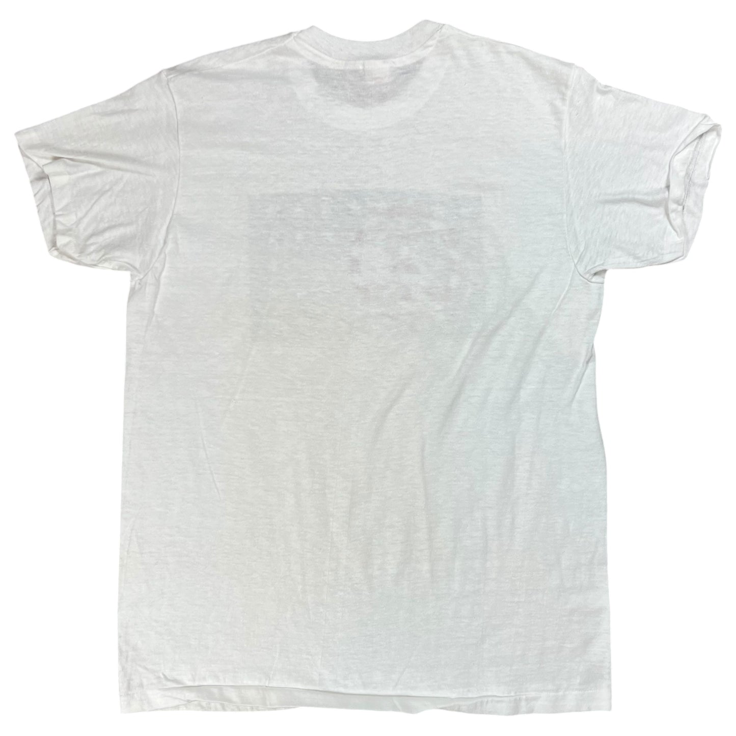 Vintage 1970s Hanes Peace America flag stars faded tee (M)
