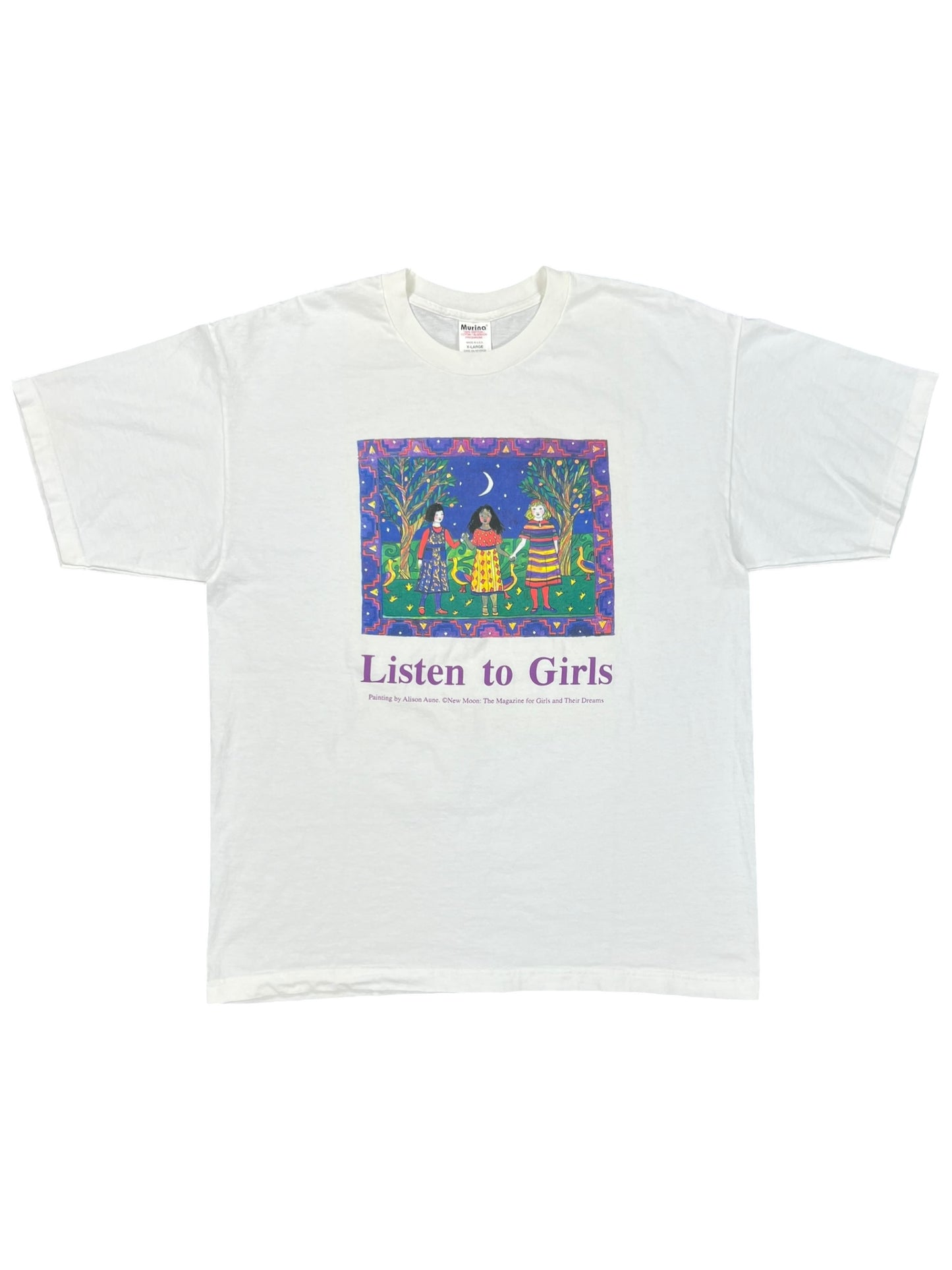 Vintage 90s Listen To Girls art tee (XL)