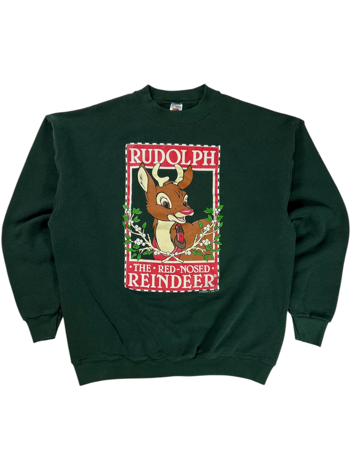 Vintage 90s Rudolph The Red Nose Reindeer crewneck (XL)